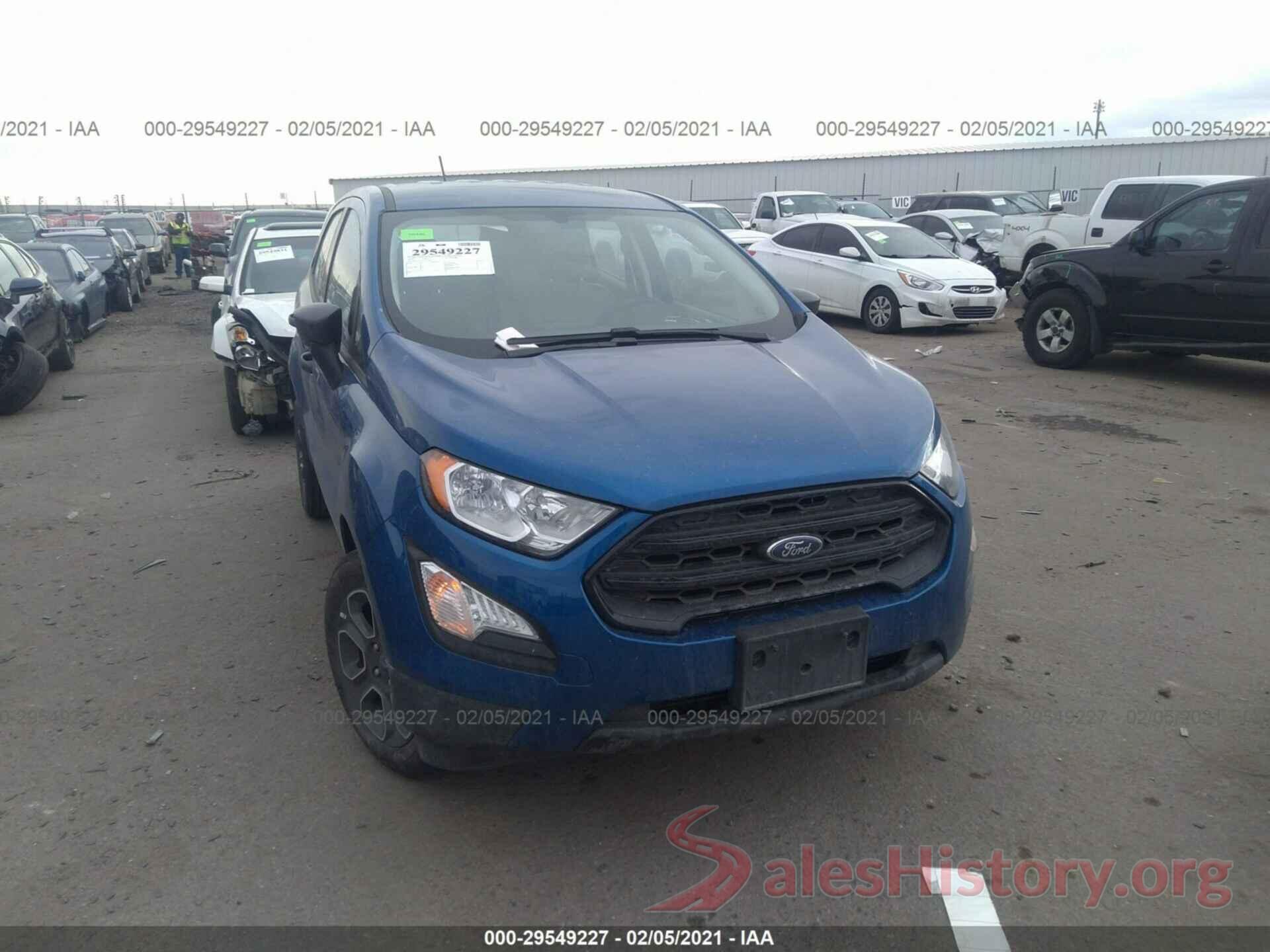 MAJ3S2FE9LC377294 2020 FORD ECOSPORT