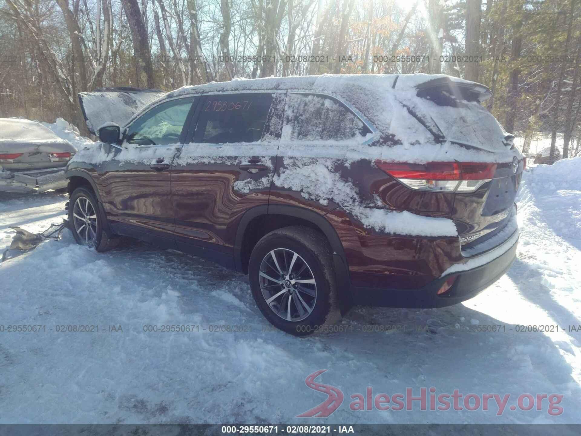 5TDJZRFH1KS962058 2019 TOYOTA HIGHLANDER