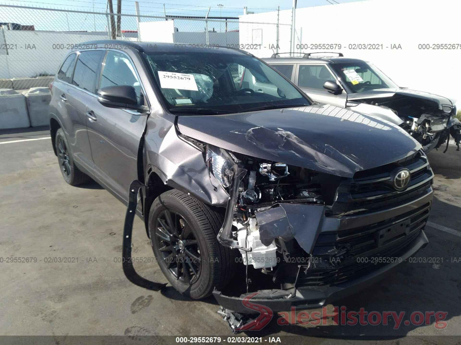 5TDKZRFH5KS574710 2019 TOYOTA HIGHLANDER