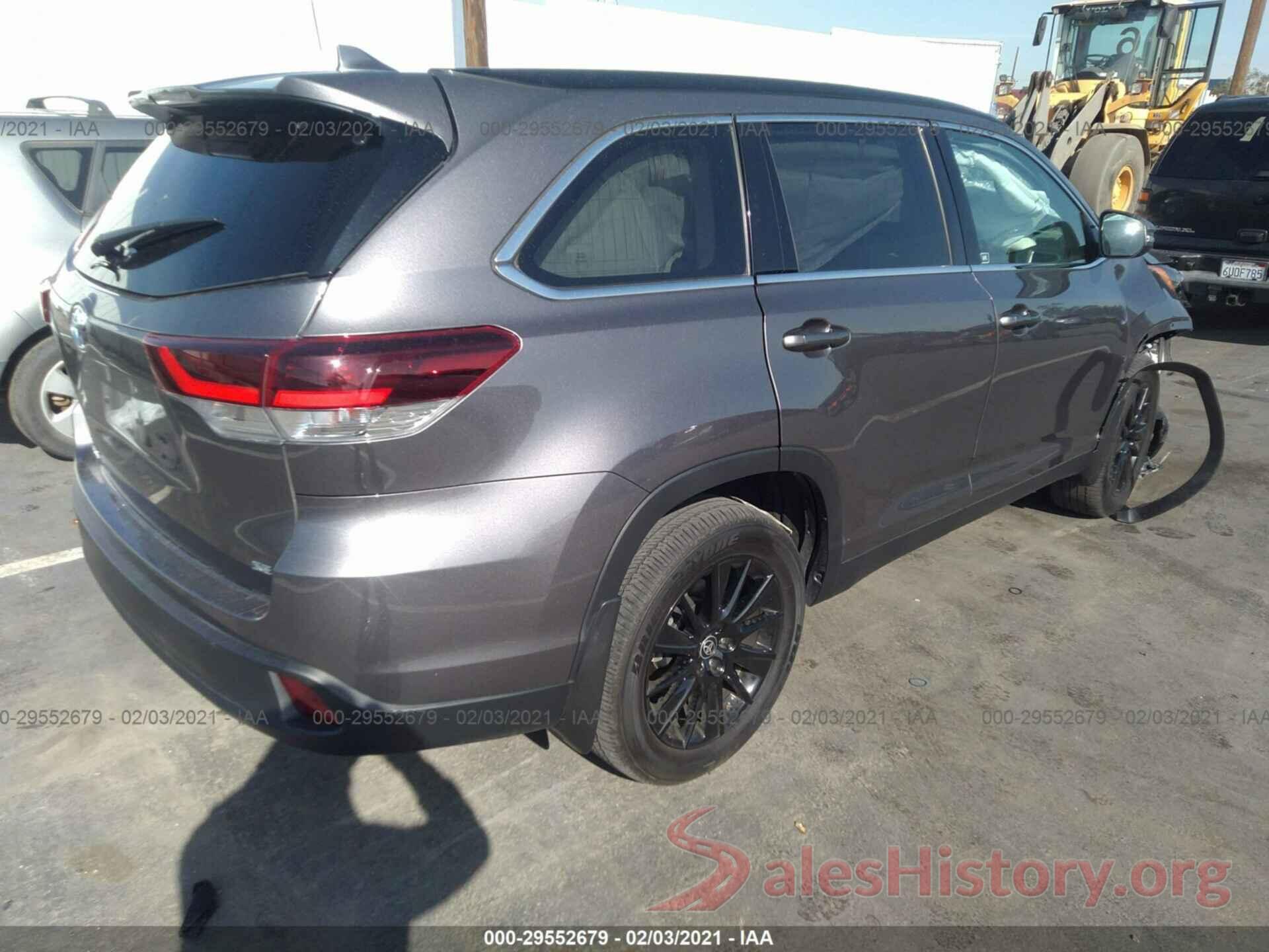 5TDKZRFH5KS574710 2019 TOYOTA HIGHLANDER