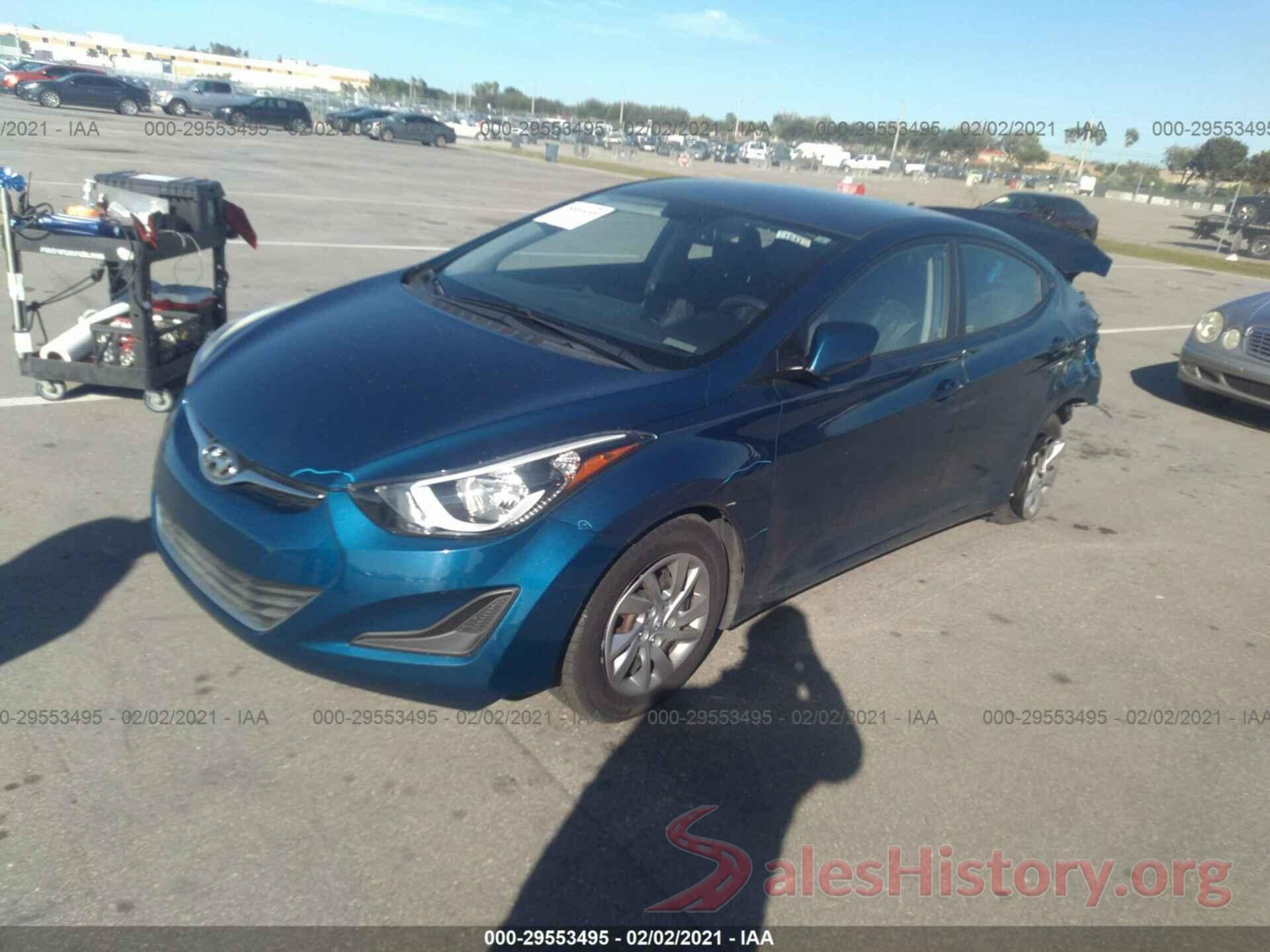 KMHDH4AE4GU603057 2016 HYUNDAI ELANTRA