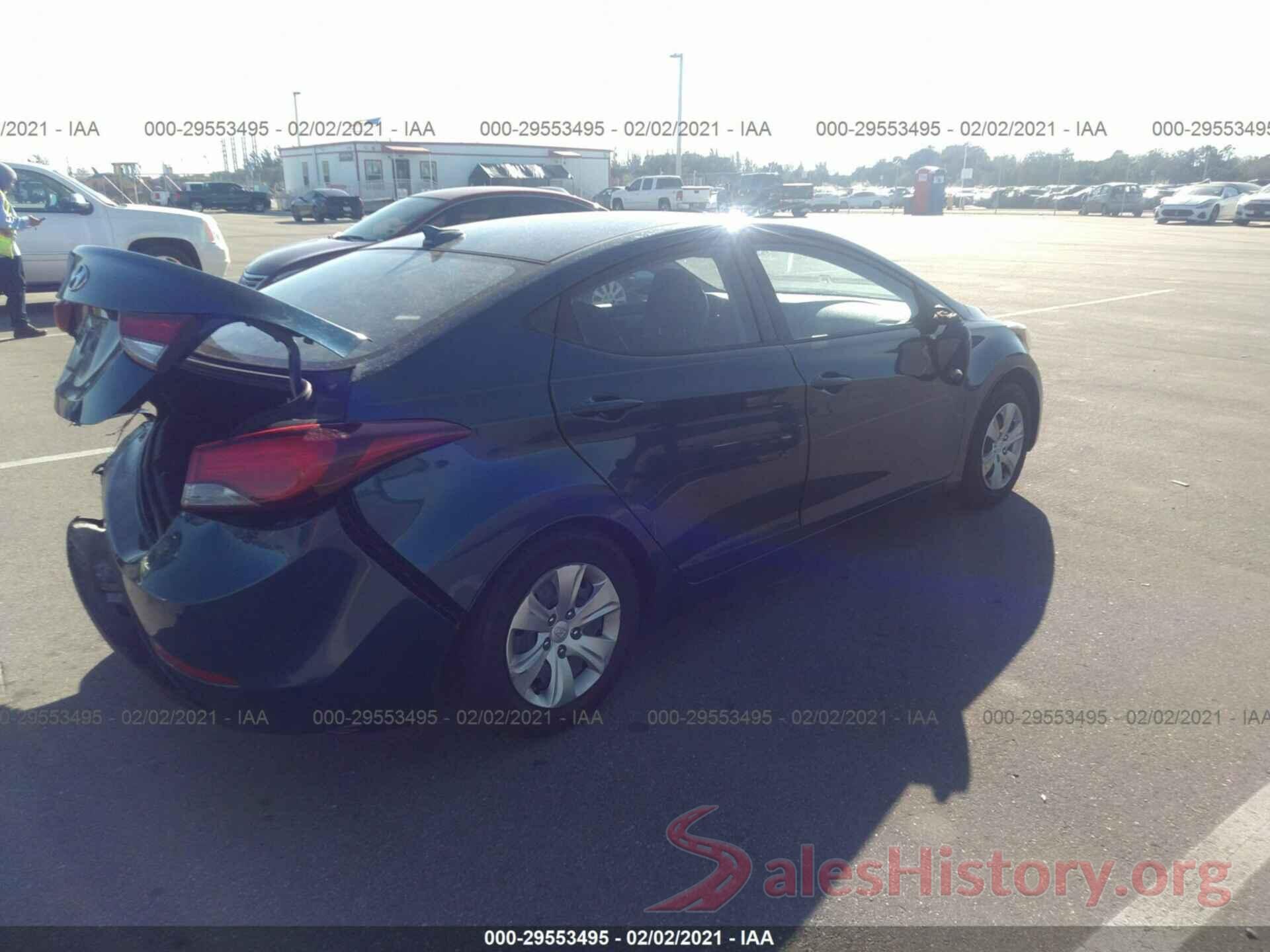 KMHDH4AE4GU603057 2016 HYUNDAI ELANTRA