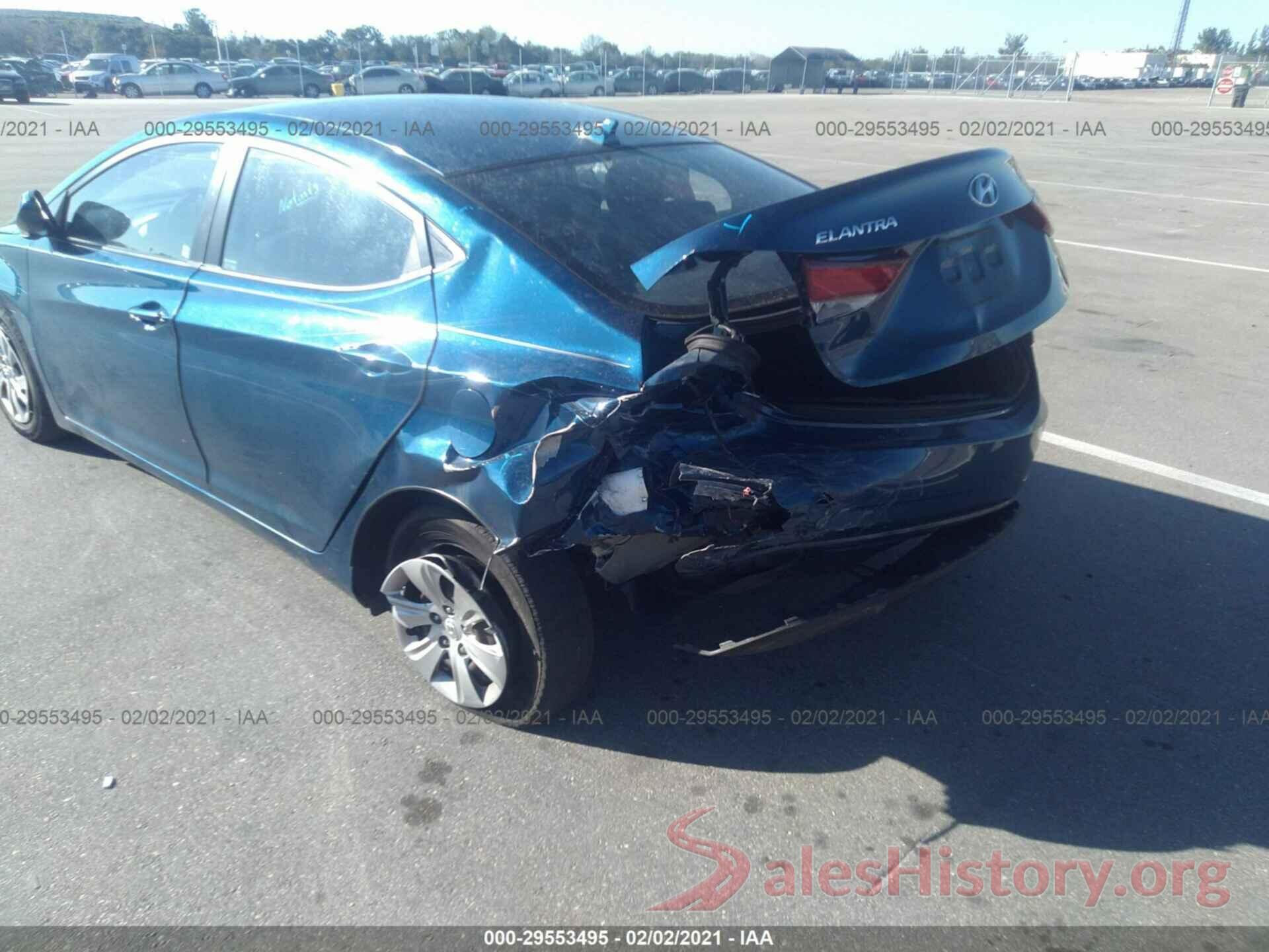 KMHDH4AE4GU603057 2016 HYUNDAI ELANTRA