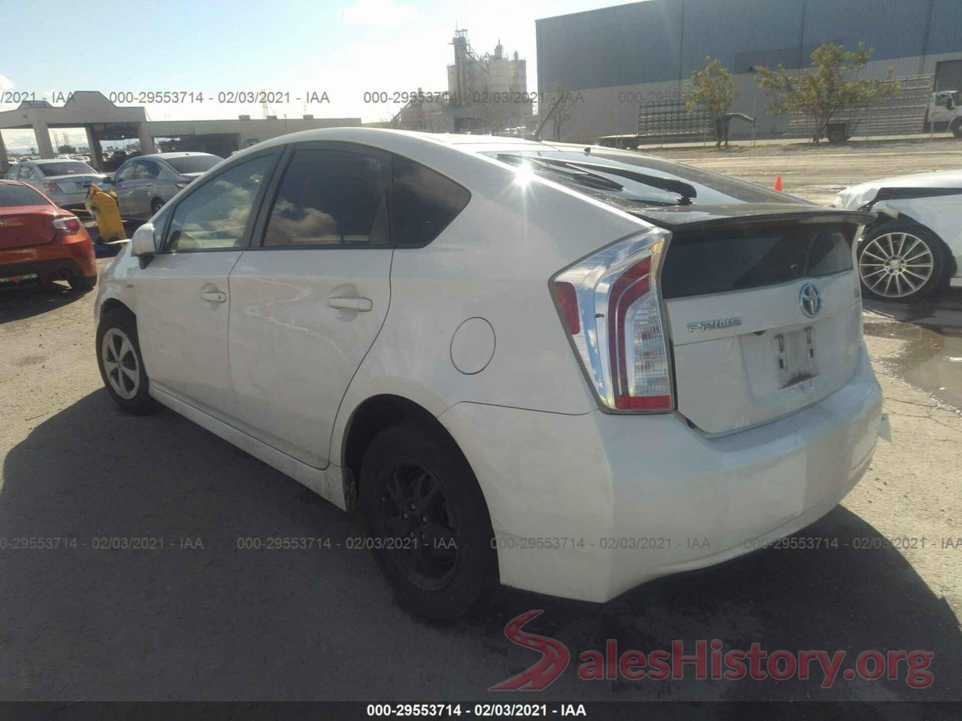 JTDKN3DUXF0478900 2015 TOYOTA PRIUS