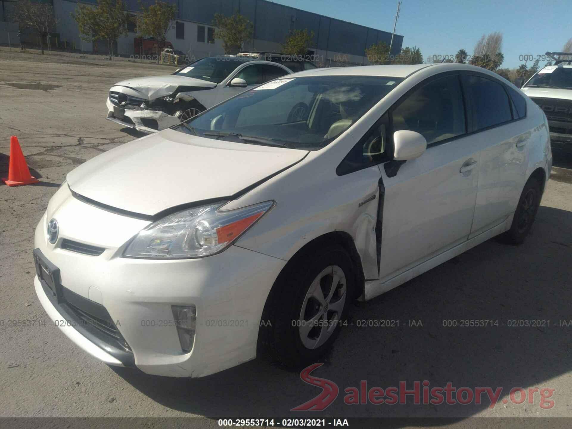 JTDKN3DUXF0478900 2015 TOYOTA PRIUS