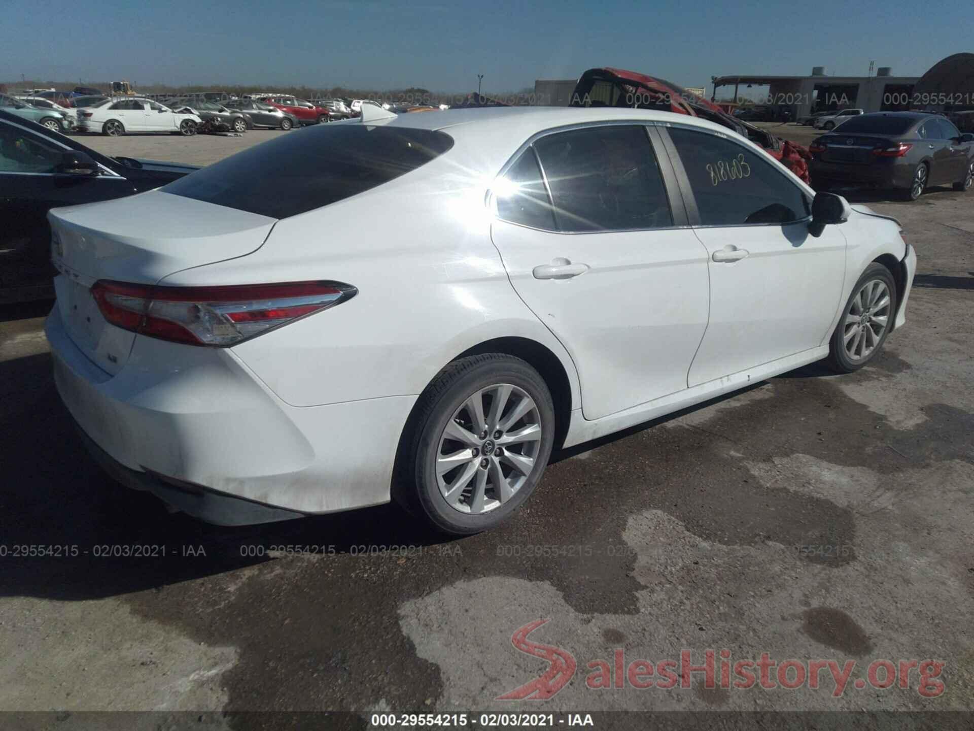 4T1B11HK8KU818603 2019 TOYOTA CAMRY