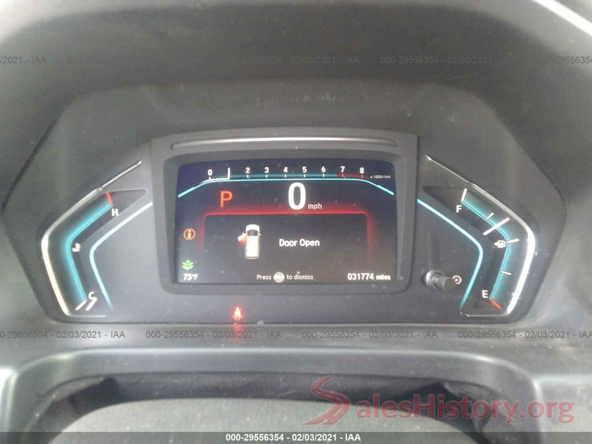 5FNRL6H73KB066338 2019 HONDA ODYSSEY