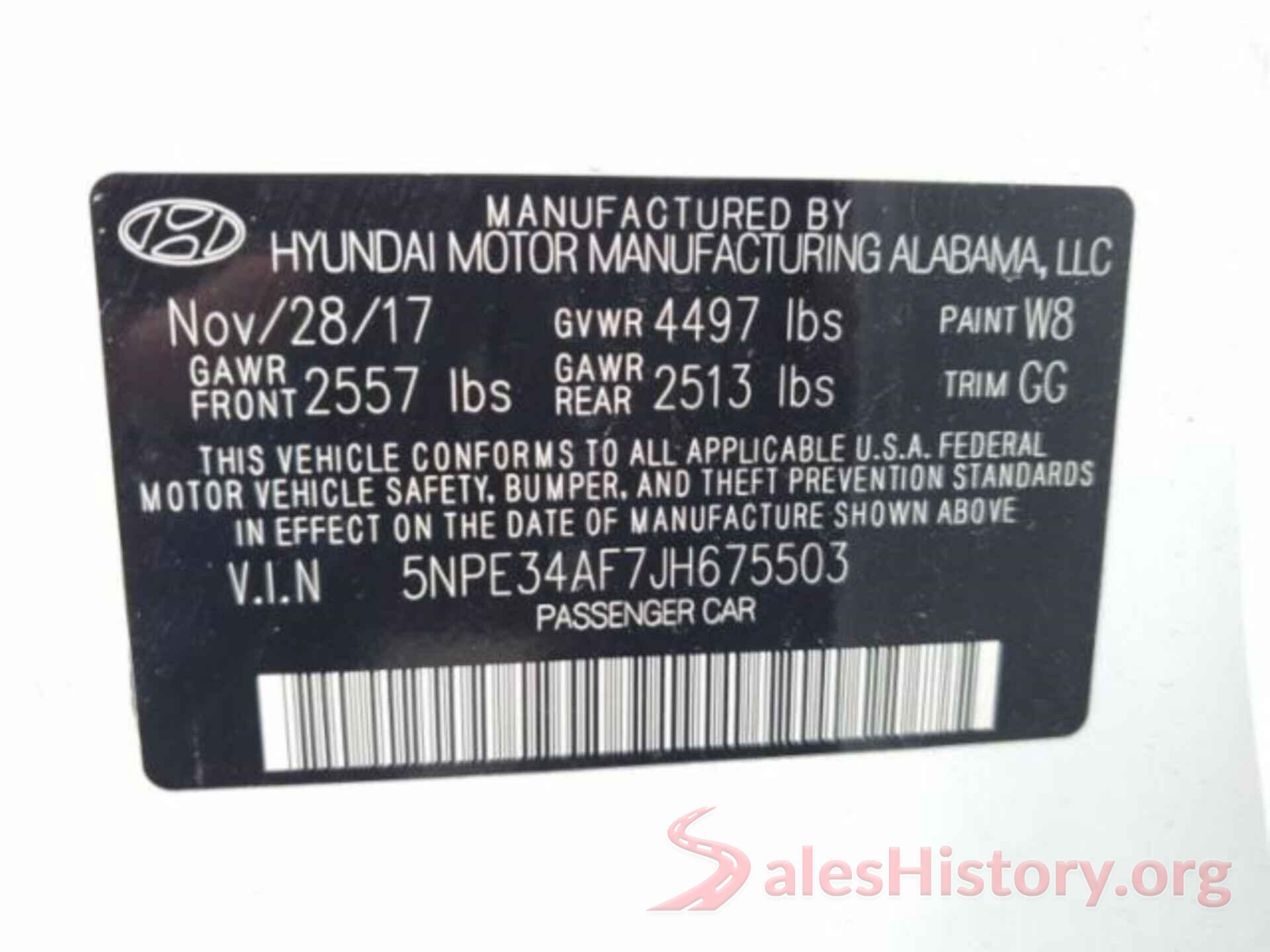 5NPE34AF7JH675503 2018 HYUNDAI SONATA