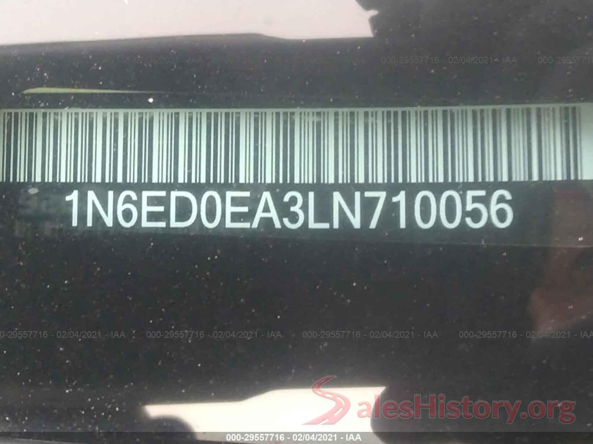 1N6ED0EA3LN710056 2020 NISSAN FRONTIER