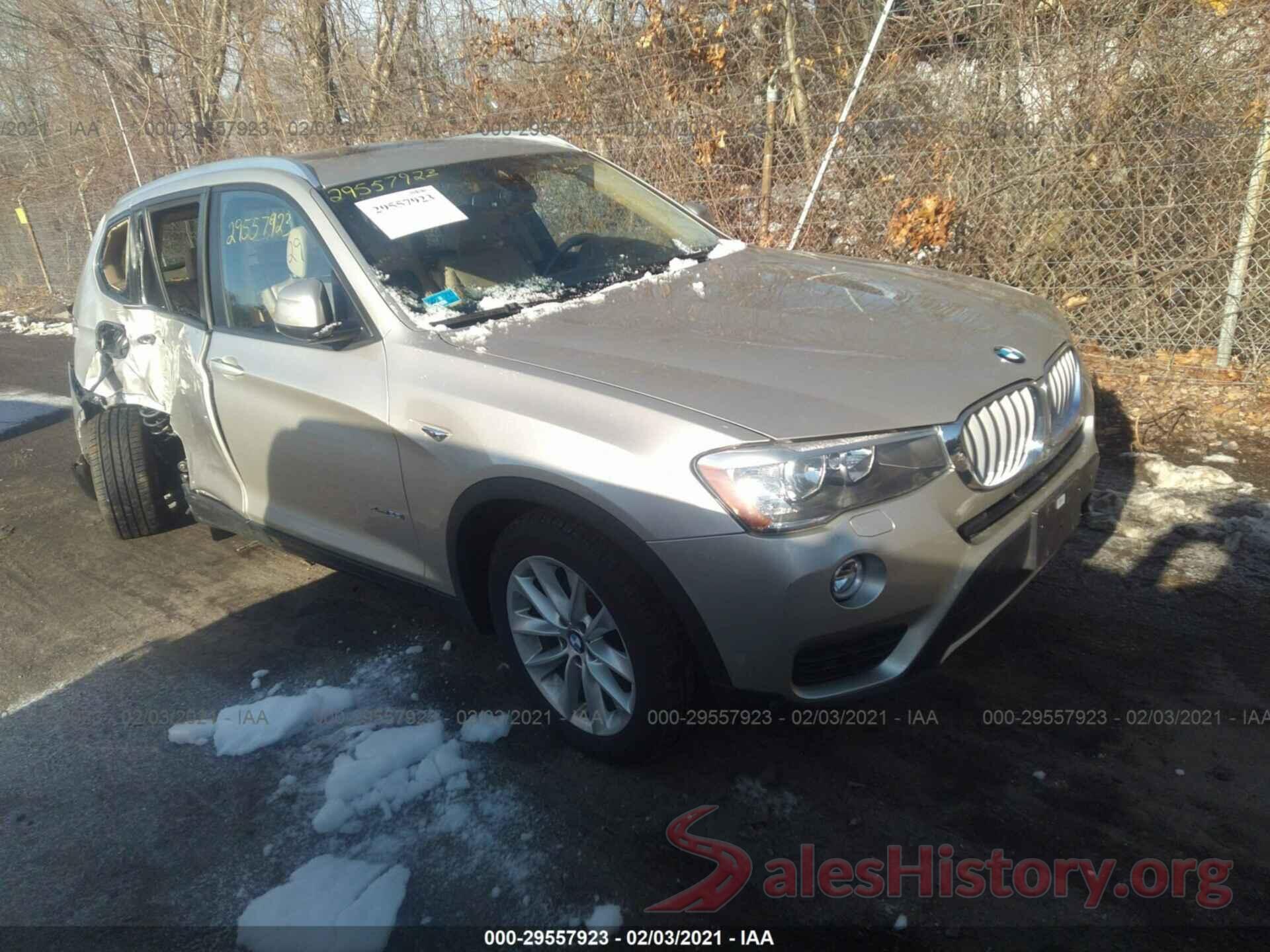 5UXWX9C51H0T01470 2017 BMW X3