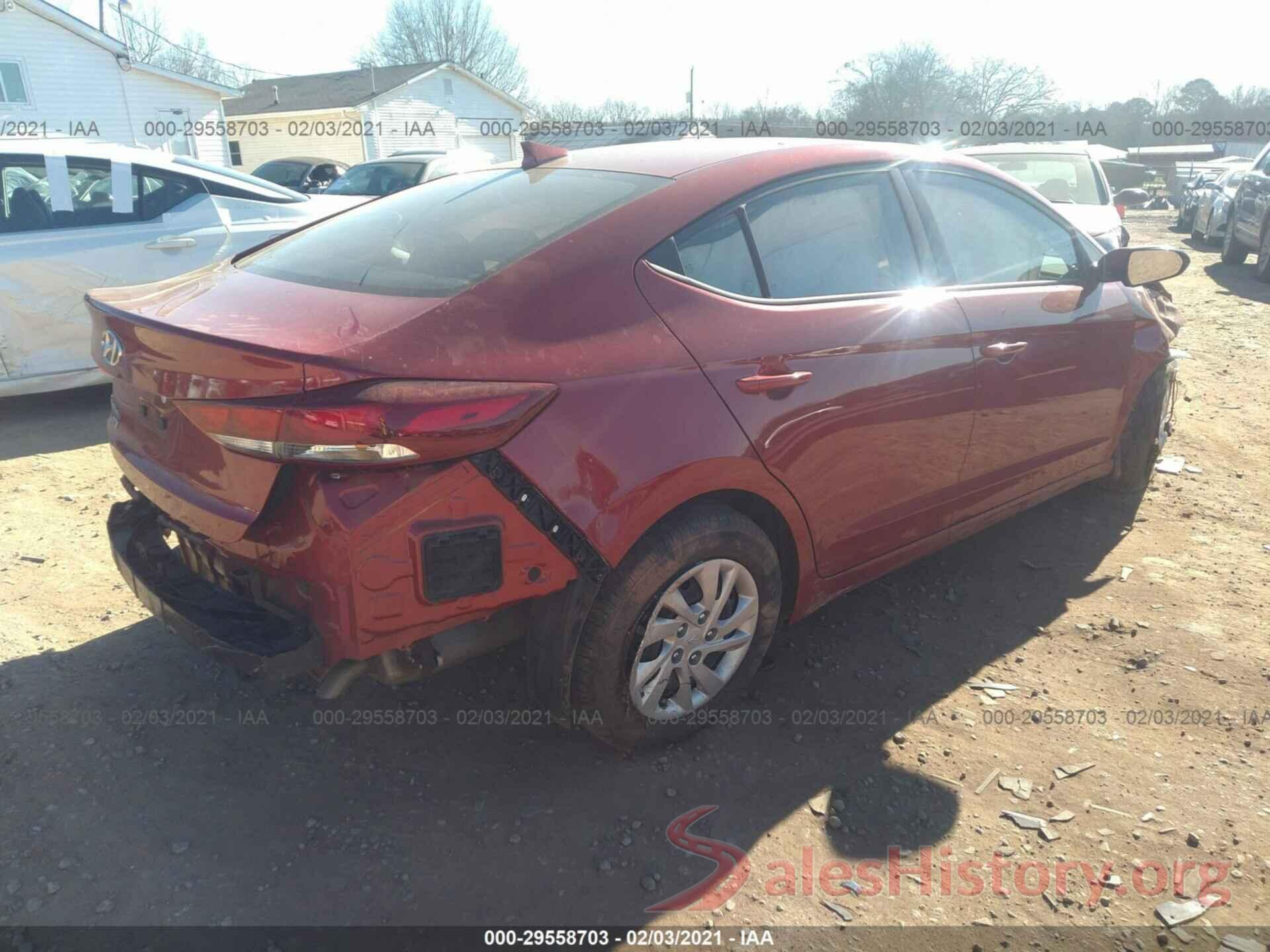 5NPD74LF4JH365676 2018 HYUNDAI ELANTRA