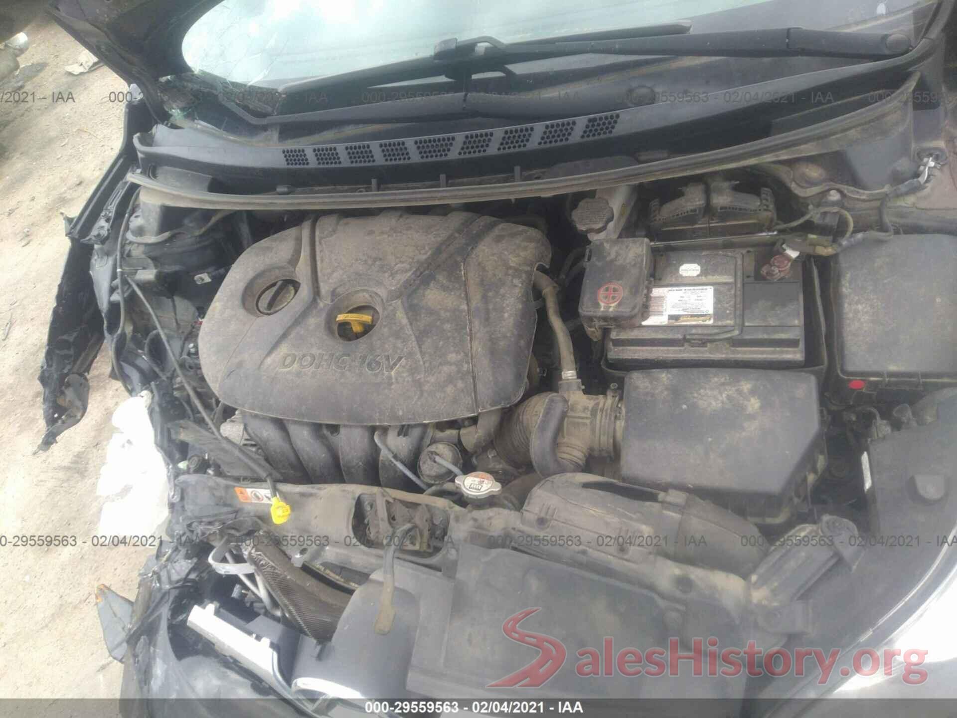 5NPDH4AE8GH771038 2016 HYUNDAI ELANTRA