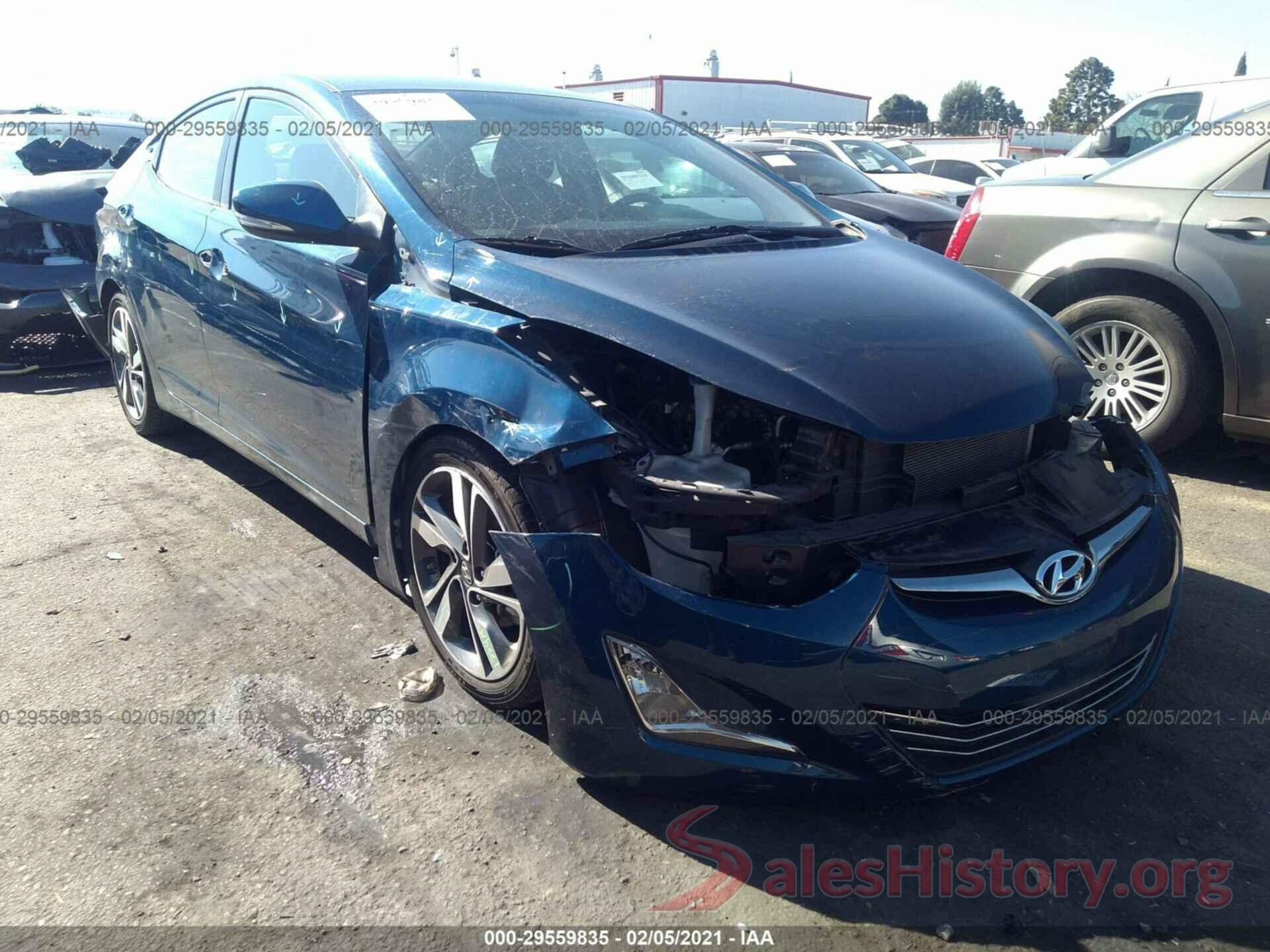 KMHDH4AE7GU570586 2016 HYUNDAI ELANTRA