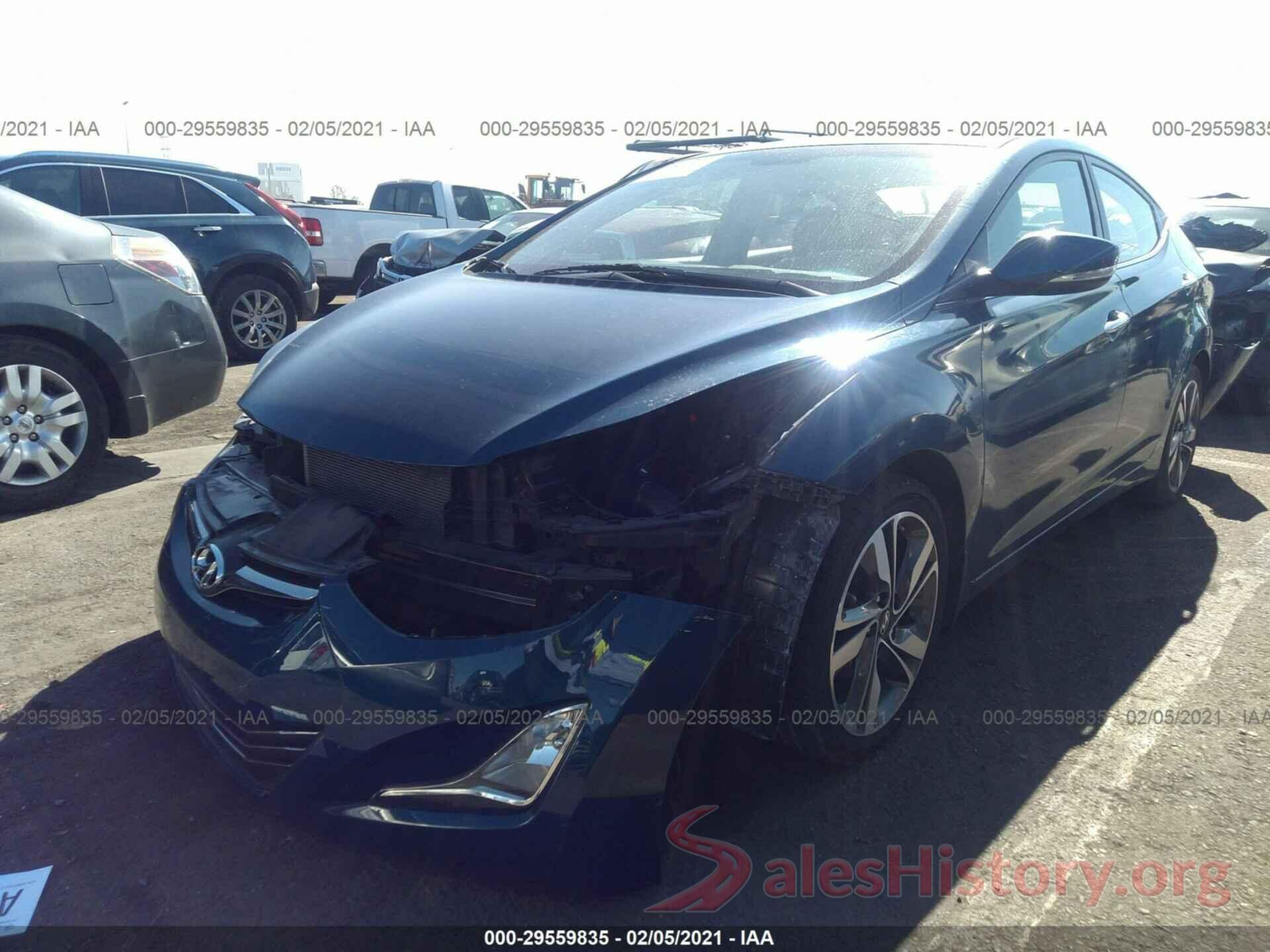 KMHDH4AE7GU570586 2016 HYUNDAI ELANTRA