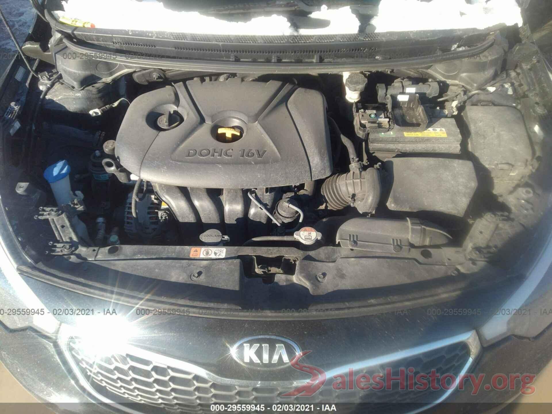 KNAFK4A67G5612124 2016 KIA FORTE