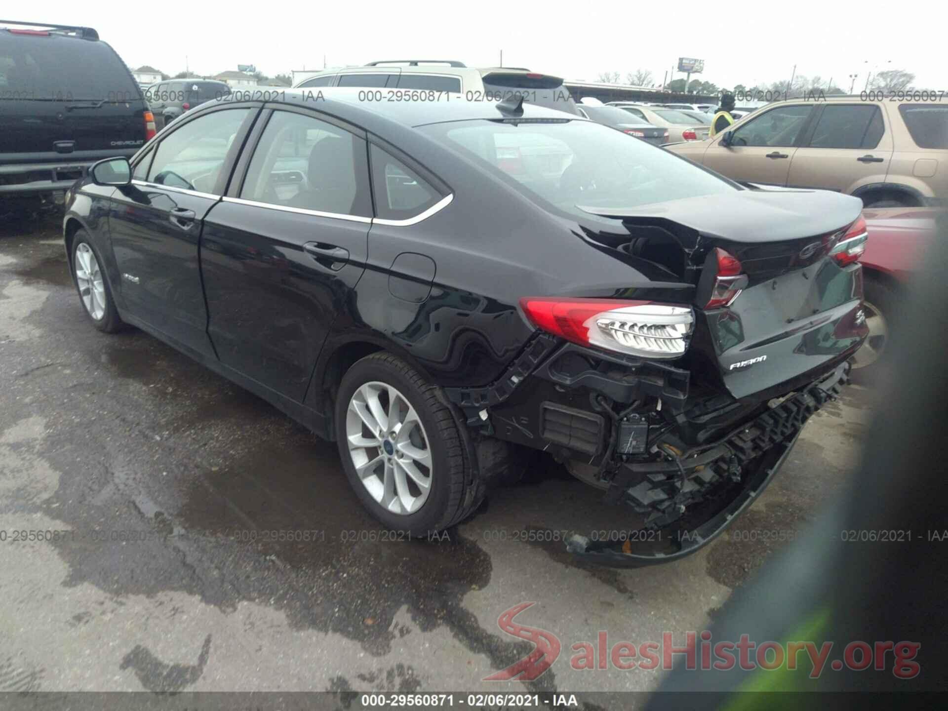 3FA6P0LU5KR252582 2019 FORD FUSION HYBRID