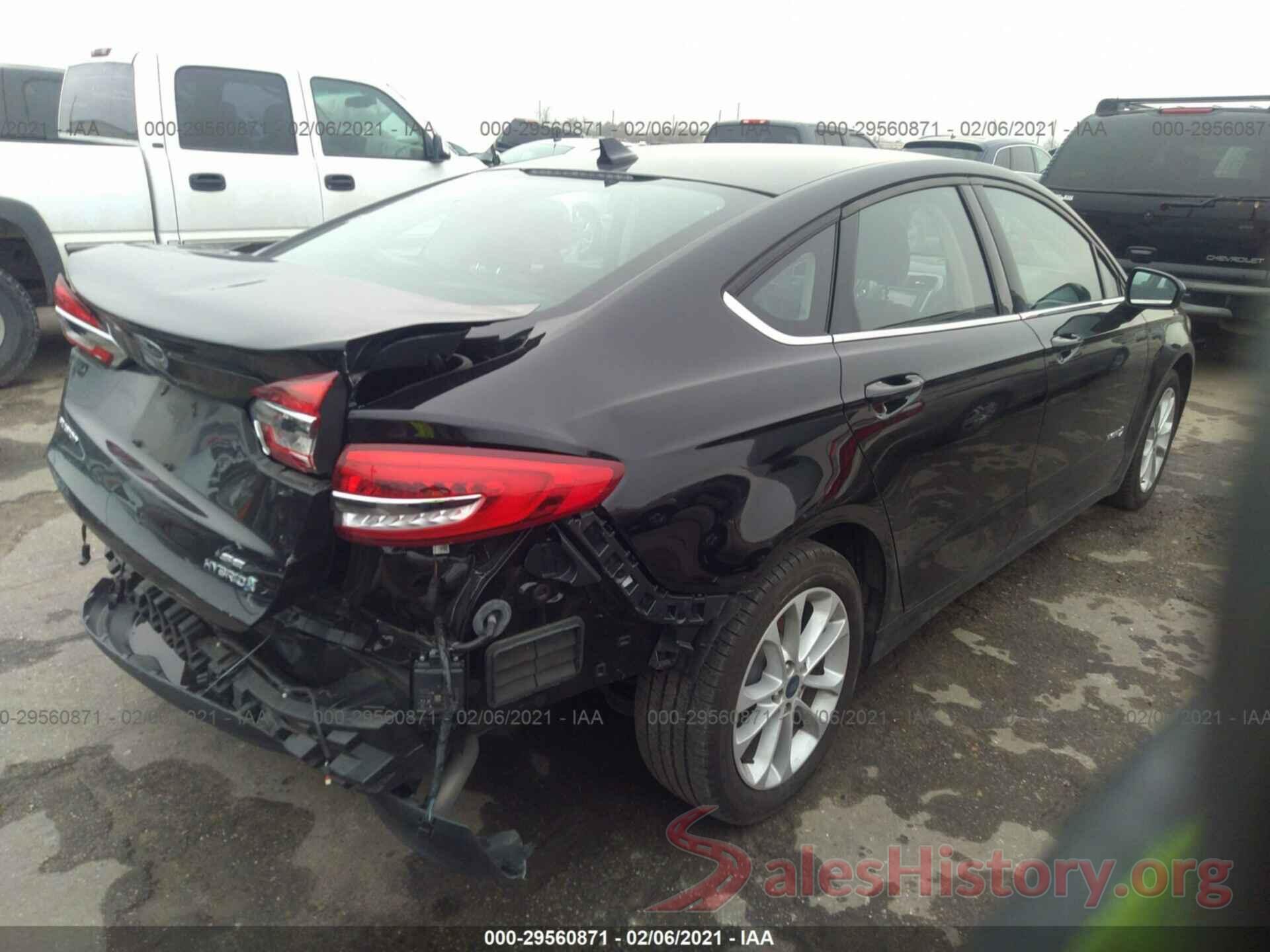 3FA6P0LU5KR252582 2019 FORD FUSION HYBRID