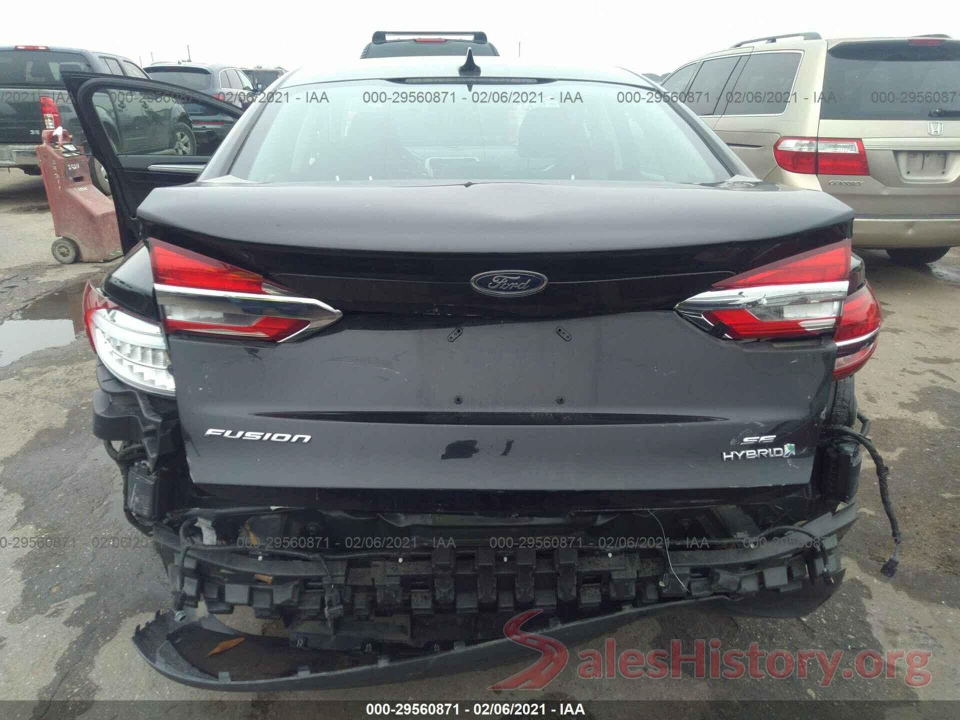 3FA6P0LU5KR252582 2019 FORD FUSION HYBRID