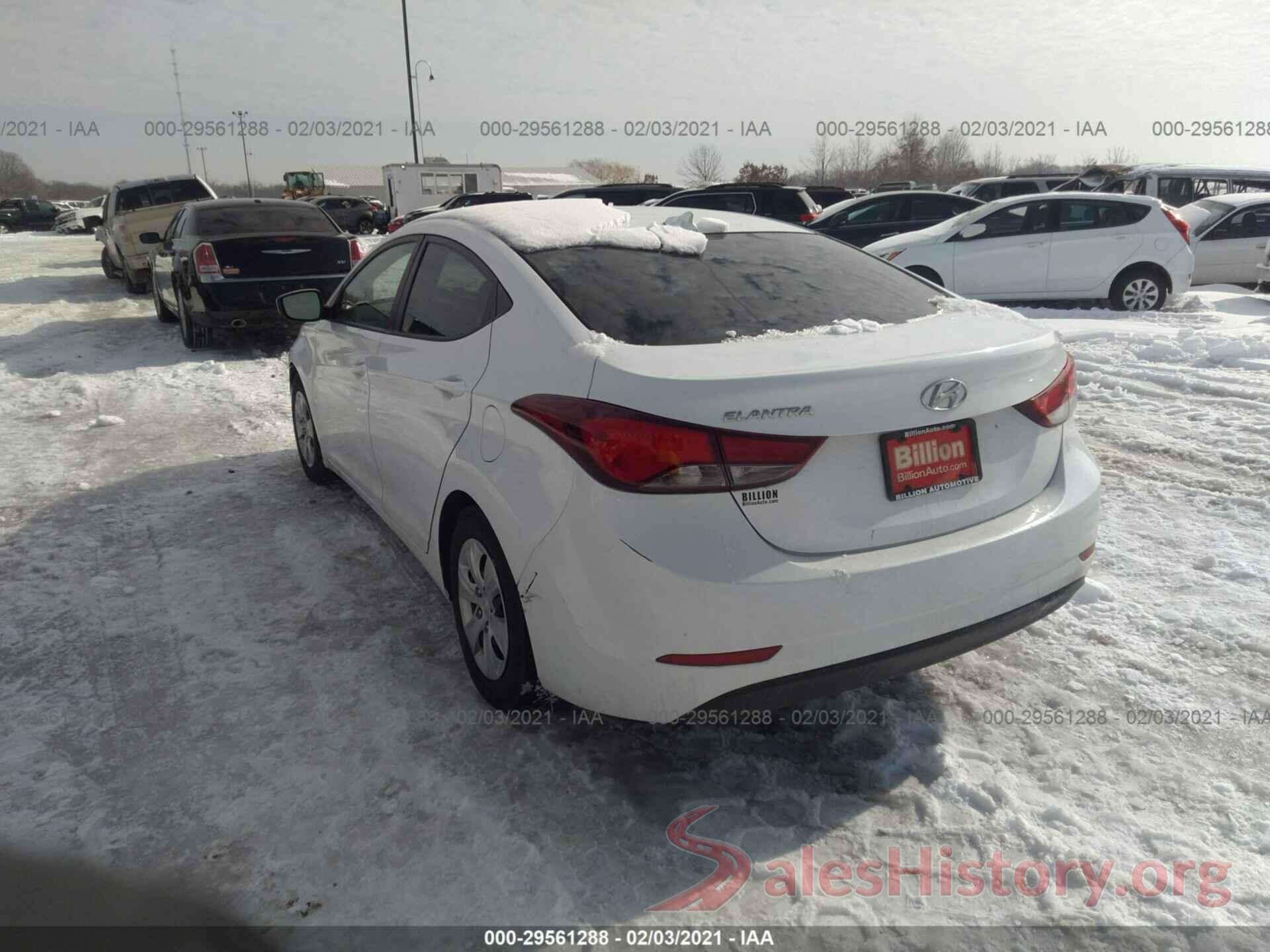 5NPDH4AE8GH664362 2016 HYUNDAI ELANTRA