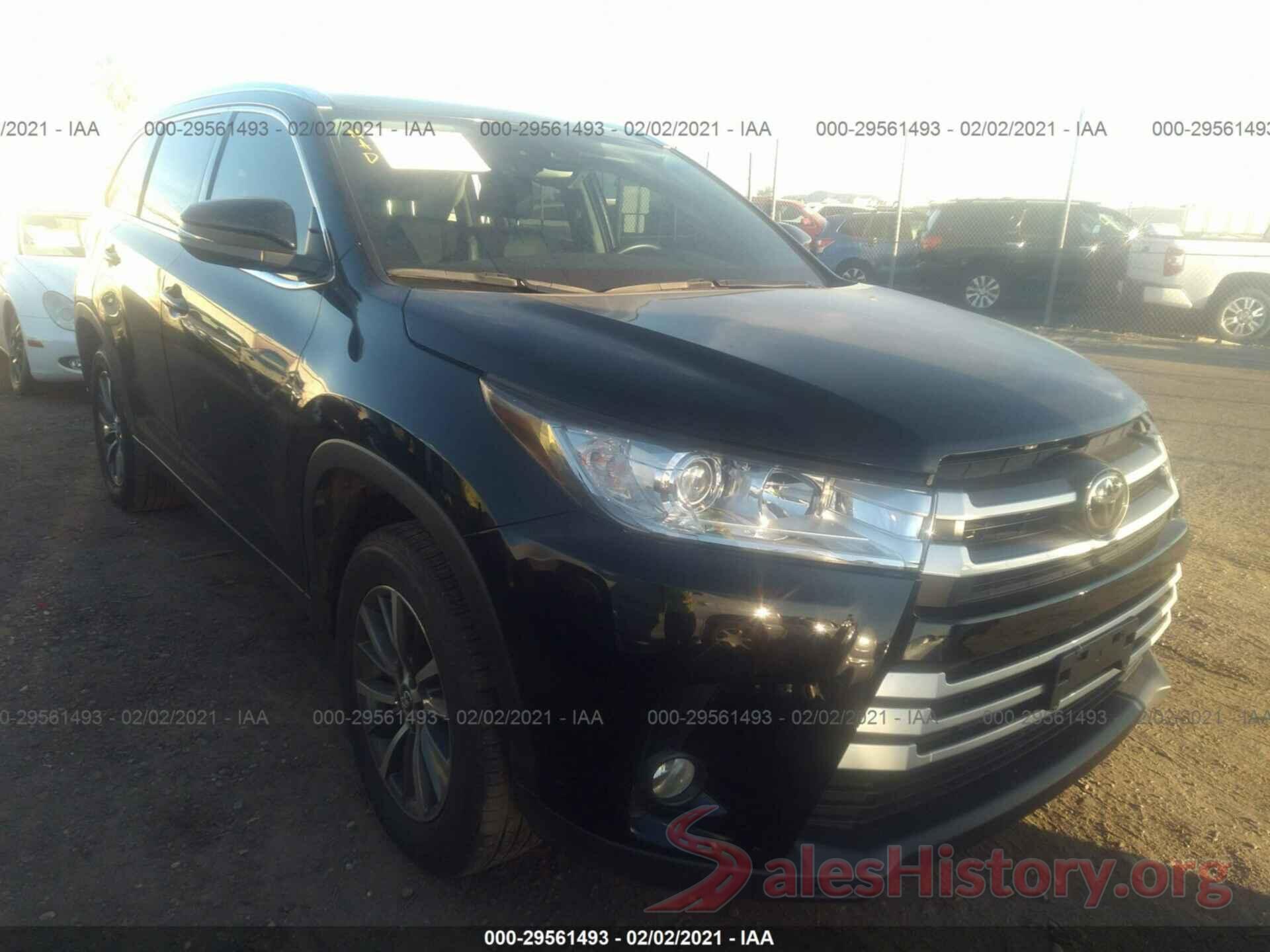 5TDKZRFH5KS568292 2019 TOYOTA HIGHLANDER