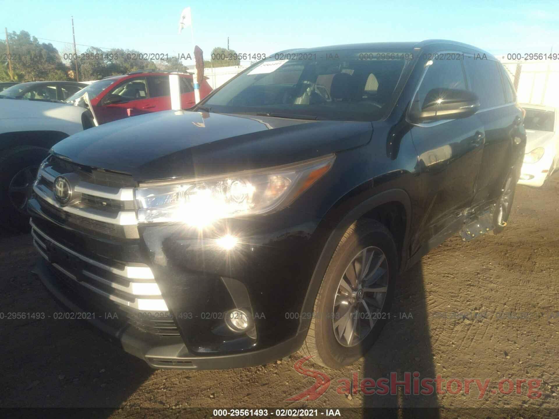 5TDKZRFH5KS568292 2019 TOYOTA HIGHLANDER