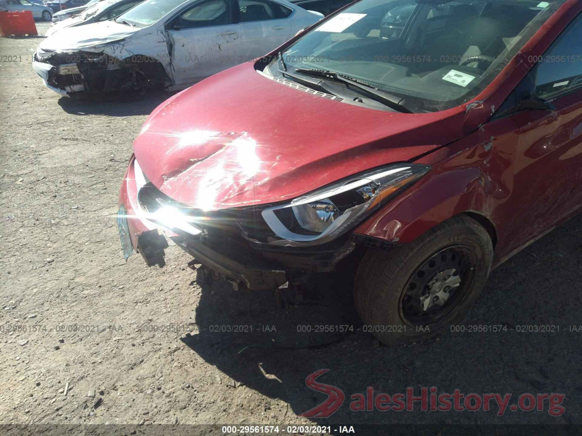 KMHDH4AE7GU541038 2016 HYUNDAI ELANTRA