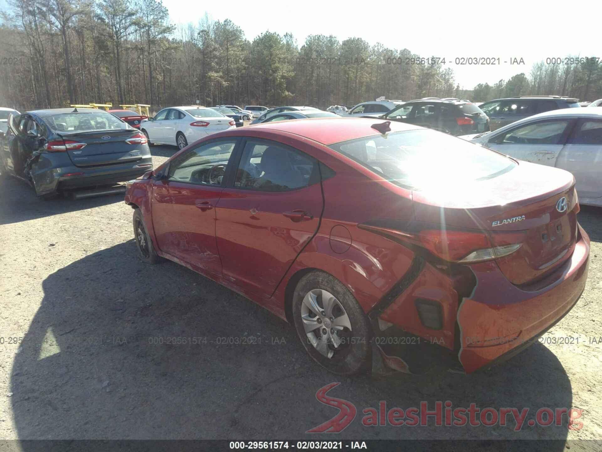 KMHDH4AE7GU541038 2016 HYUNDAI ELANTRA