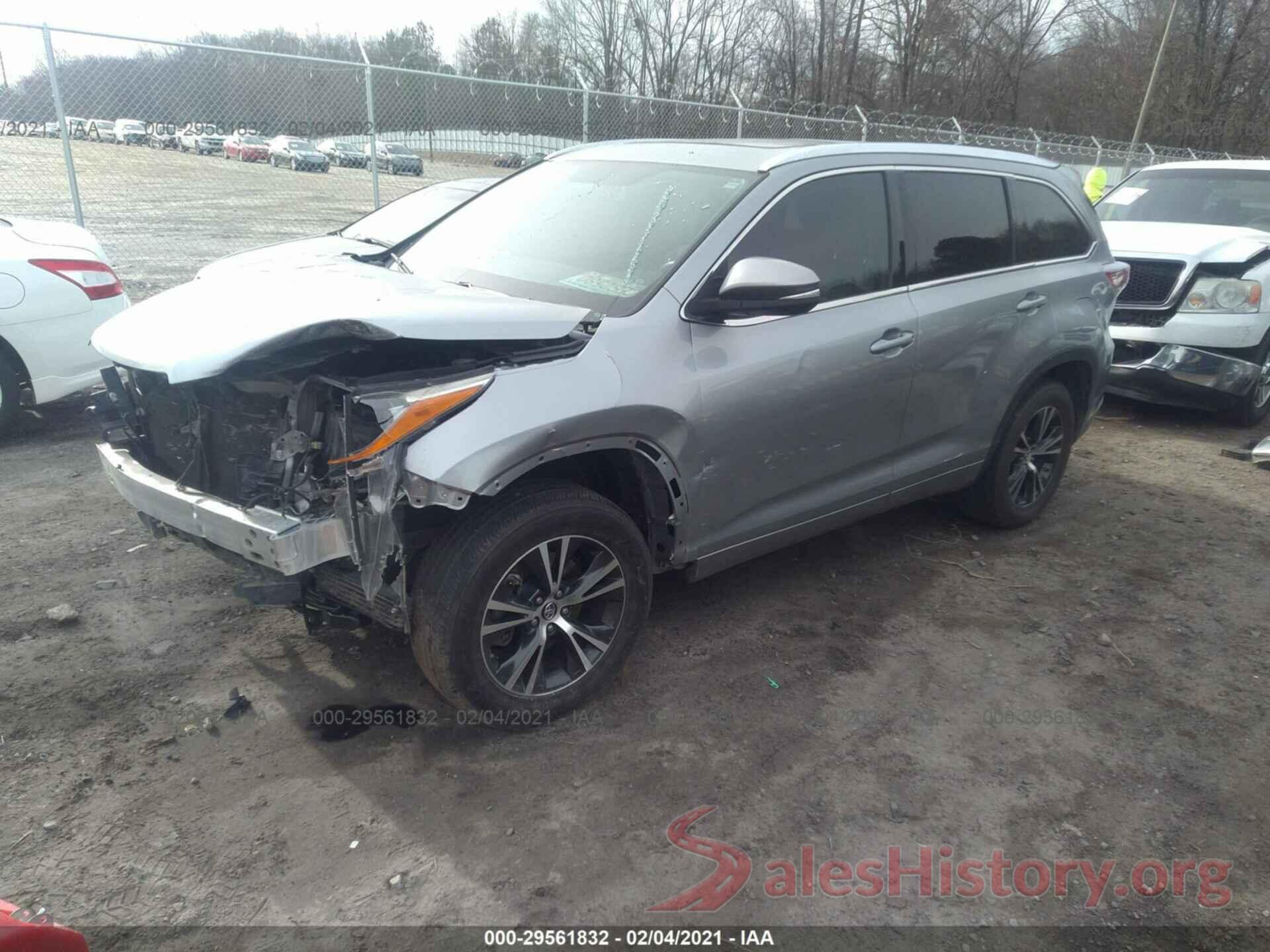 5TDKKRFH0GS134308 2016 TOYOTA HIGHLANDER