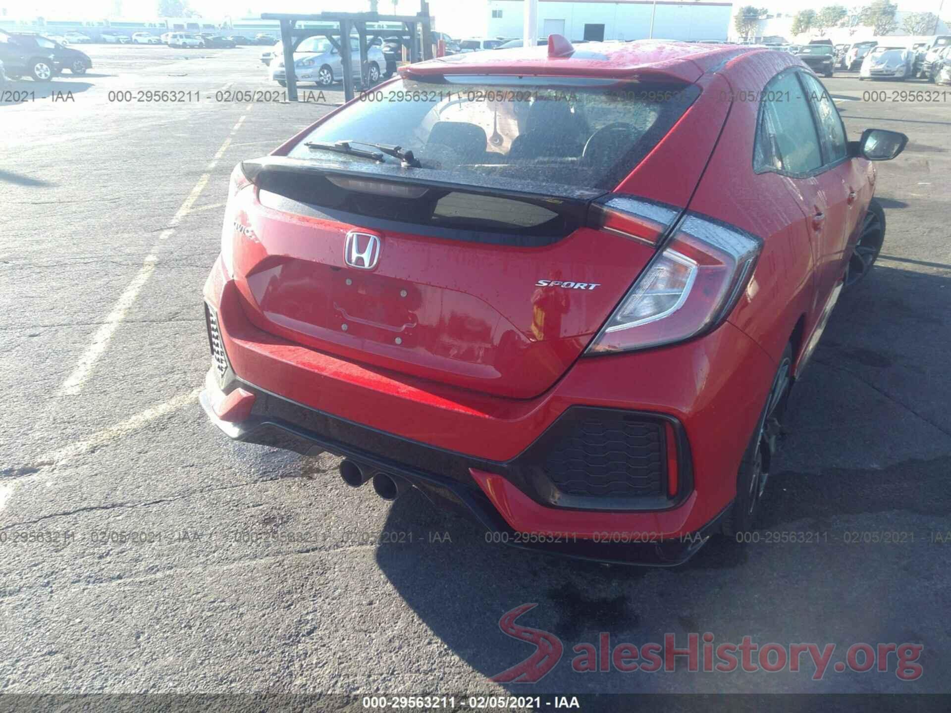 SHHFK7H4XJU405014 2018 HONDA CIVIC HATCHBACK