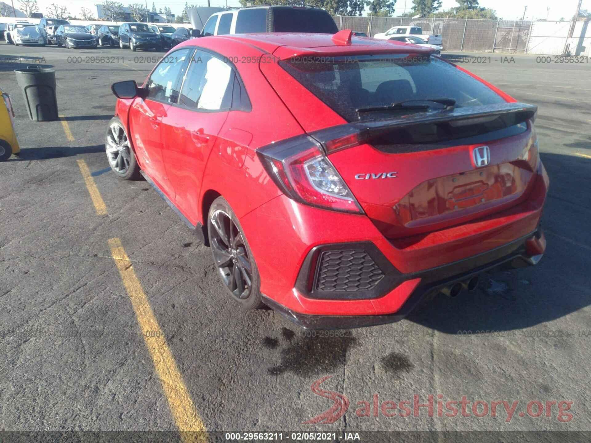 SHHFK7H4XJU405014 2018 HONDA CIVIC HATCHBACK