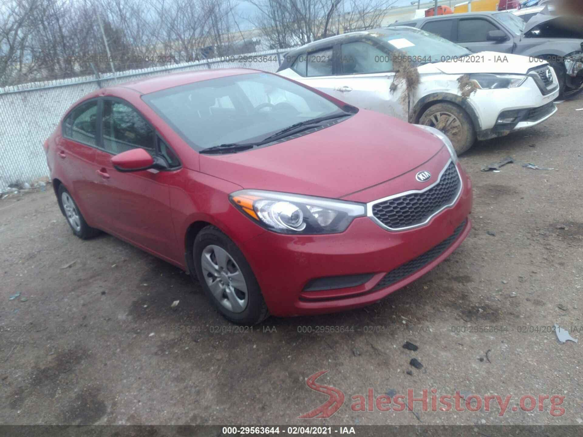 KNAFK4A68G5482161 2016 KIA FORTE