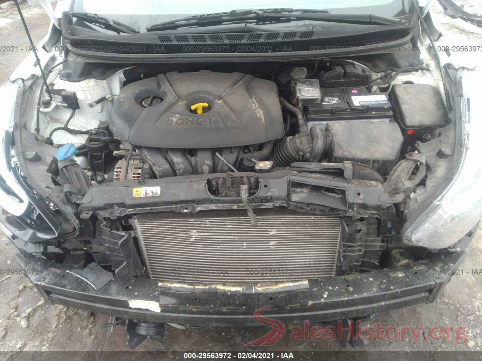 5NPDH4AE9GH664337 2016 HYUNDAI ELANTRA