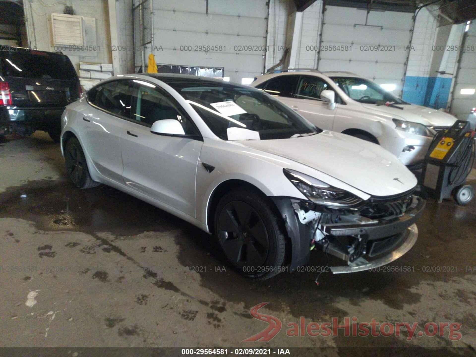 5YJ3E1EA2MF850595 2021 TESLA MODEL 3