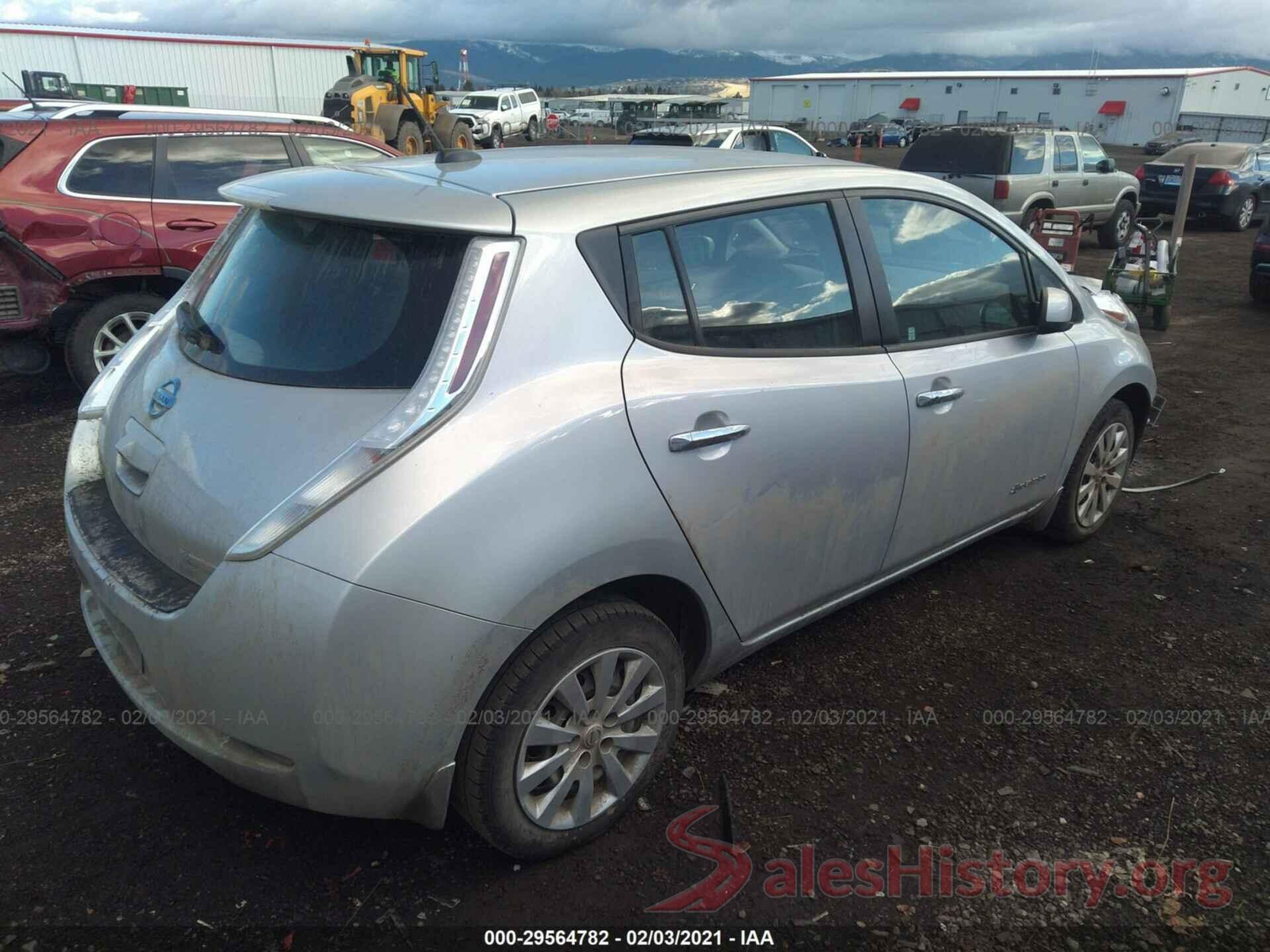 1N4BZ0CP1GC314312 2016 NISSAN LEAF