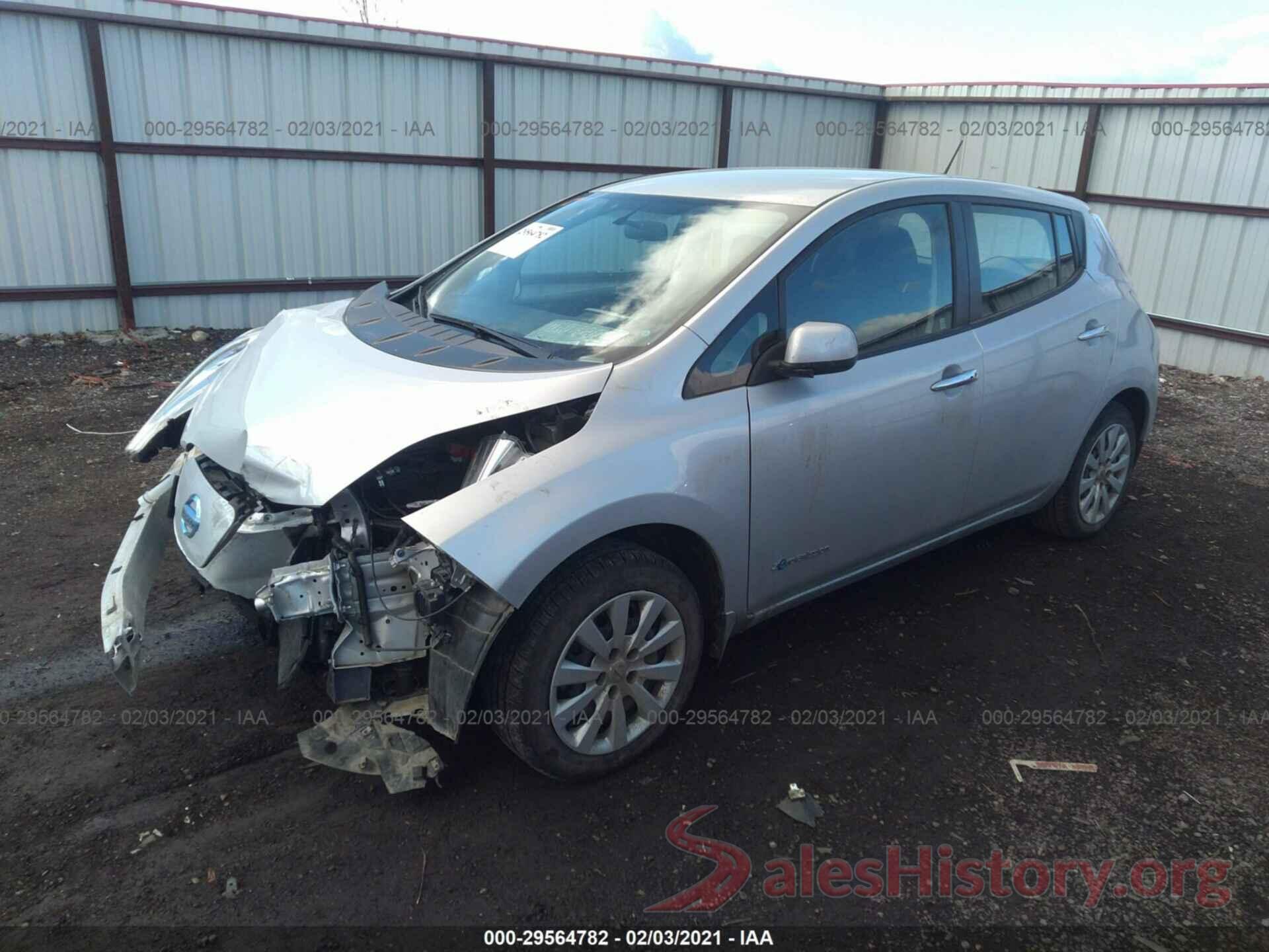 1N4BZ0CP1GC314312 2016 NISSAN LEAF