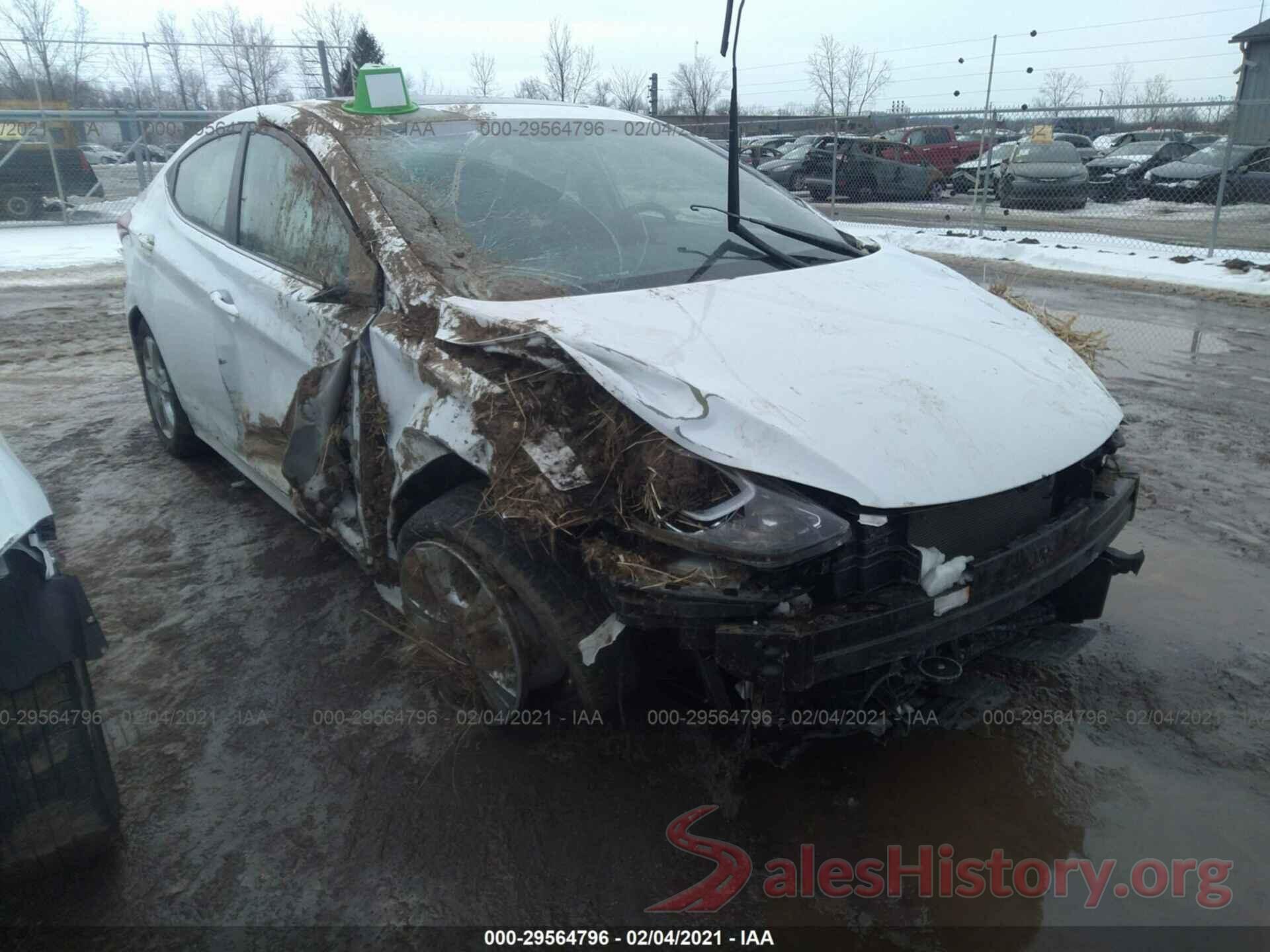 5NPDH4AE9GH669005 2016 HYUNDAI ELANTRA