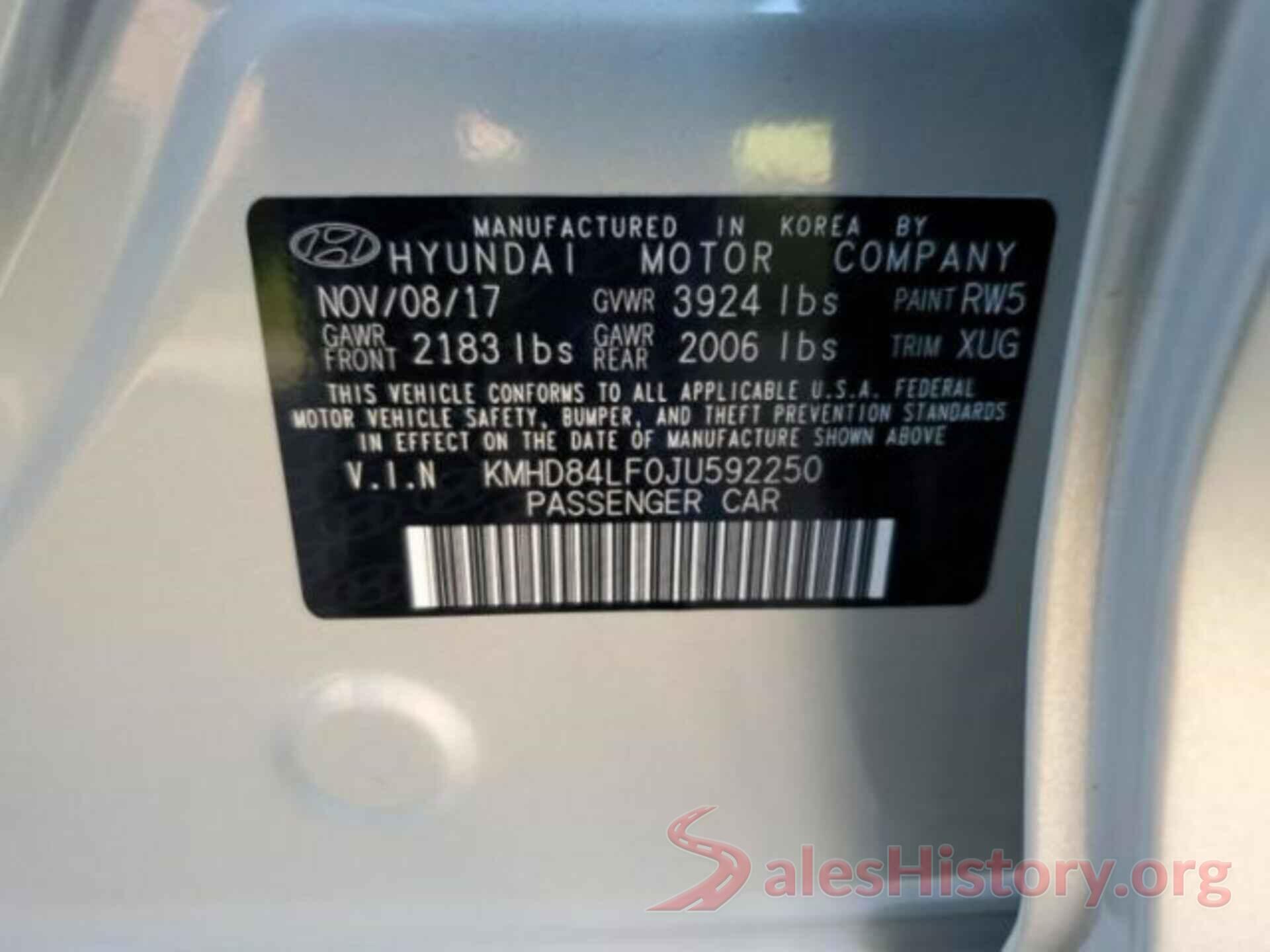 KMHD84LF0JU592250 2018 HYUNDAI ELANTRA