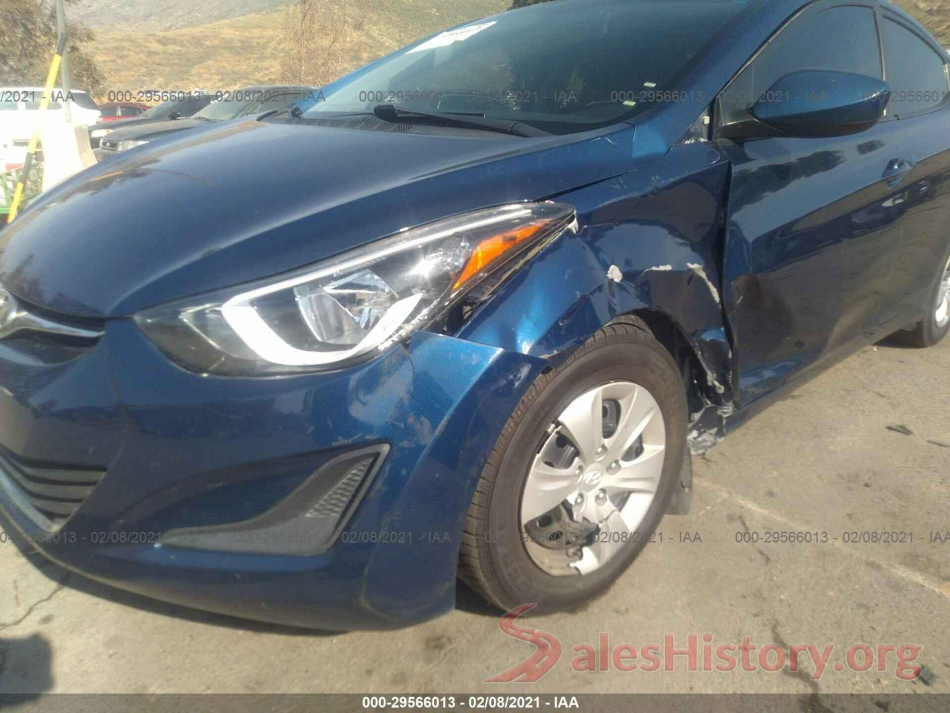 5NPDH4AE1GH756820 2016 HYUNDAI ELANTRA