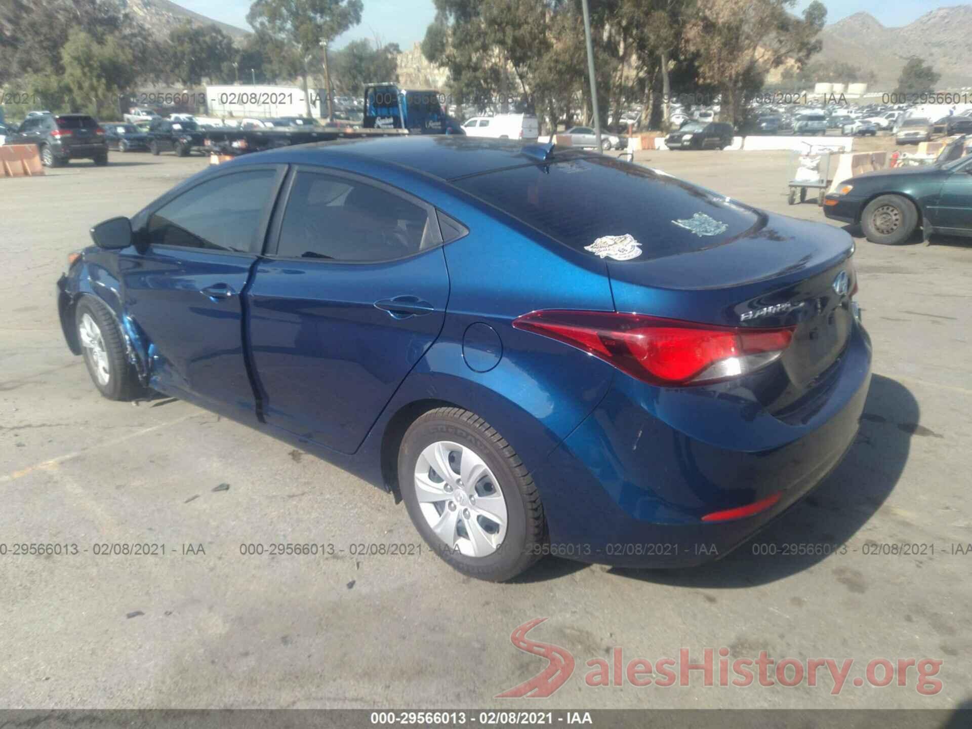 5NPDH4AE1GH756820 2016 HYUNDAI ELANTRA