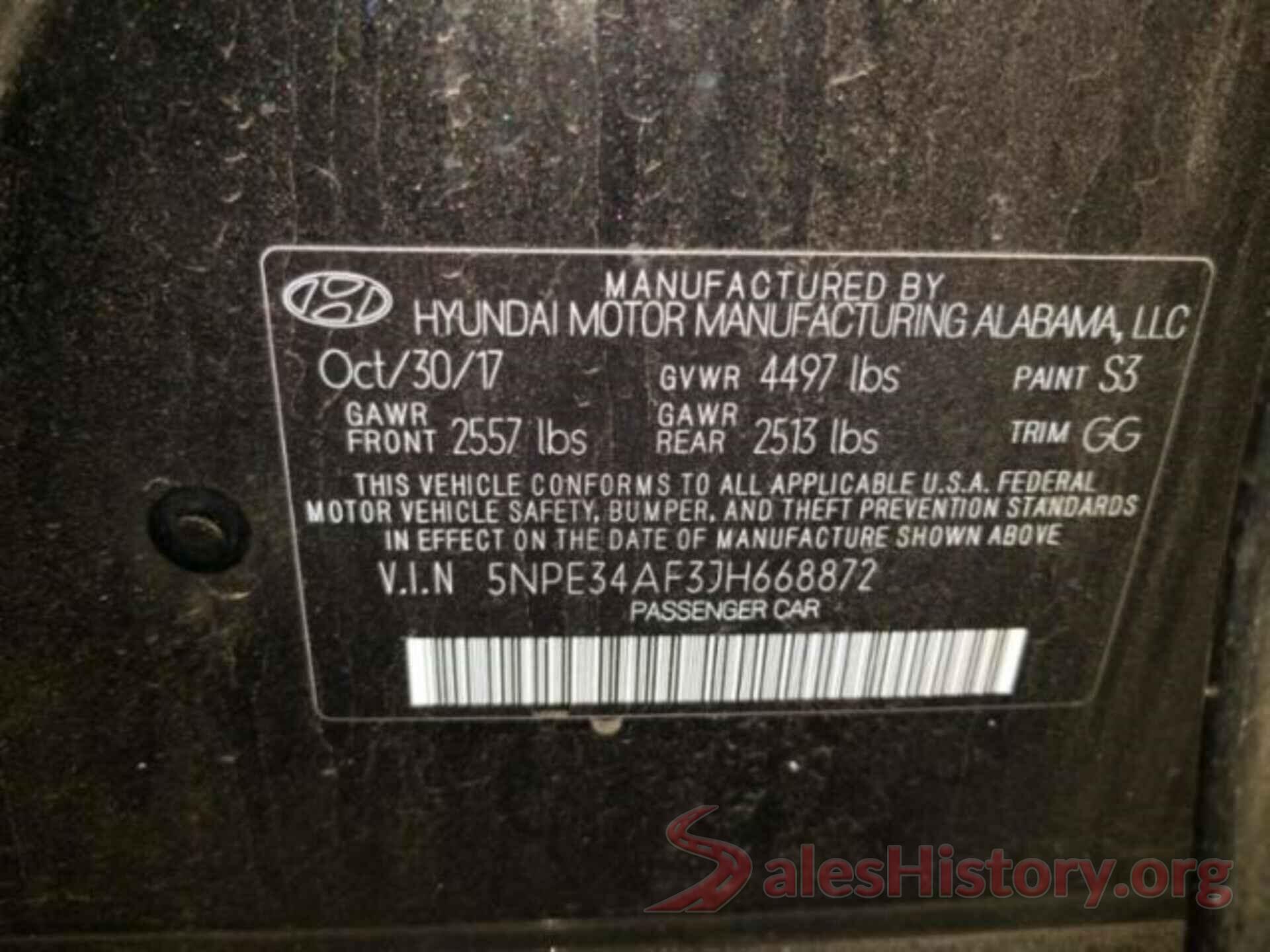 5NPE34AF3JH668872 2018 HYUNDAI SONATA