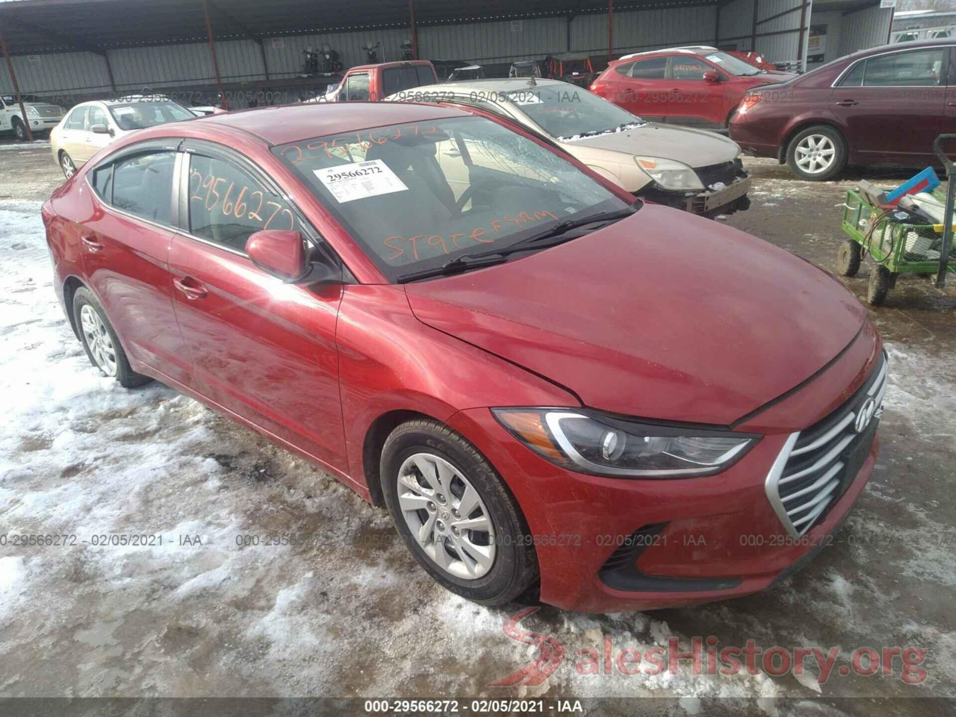 5NPD74LF0HH183032 2017 HYUNDAI ELANTRA