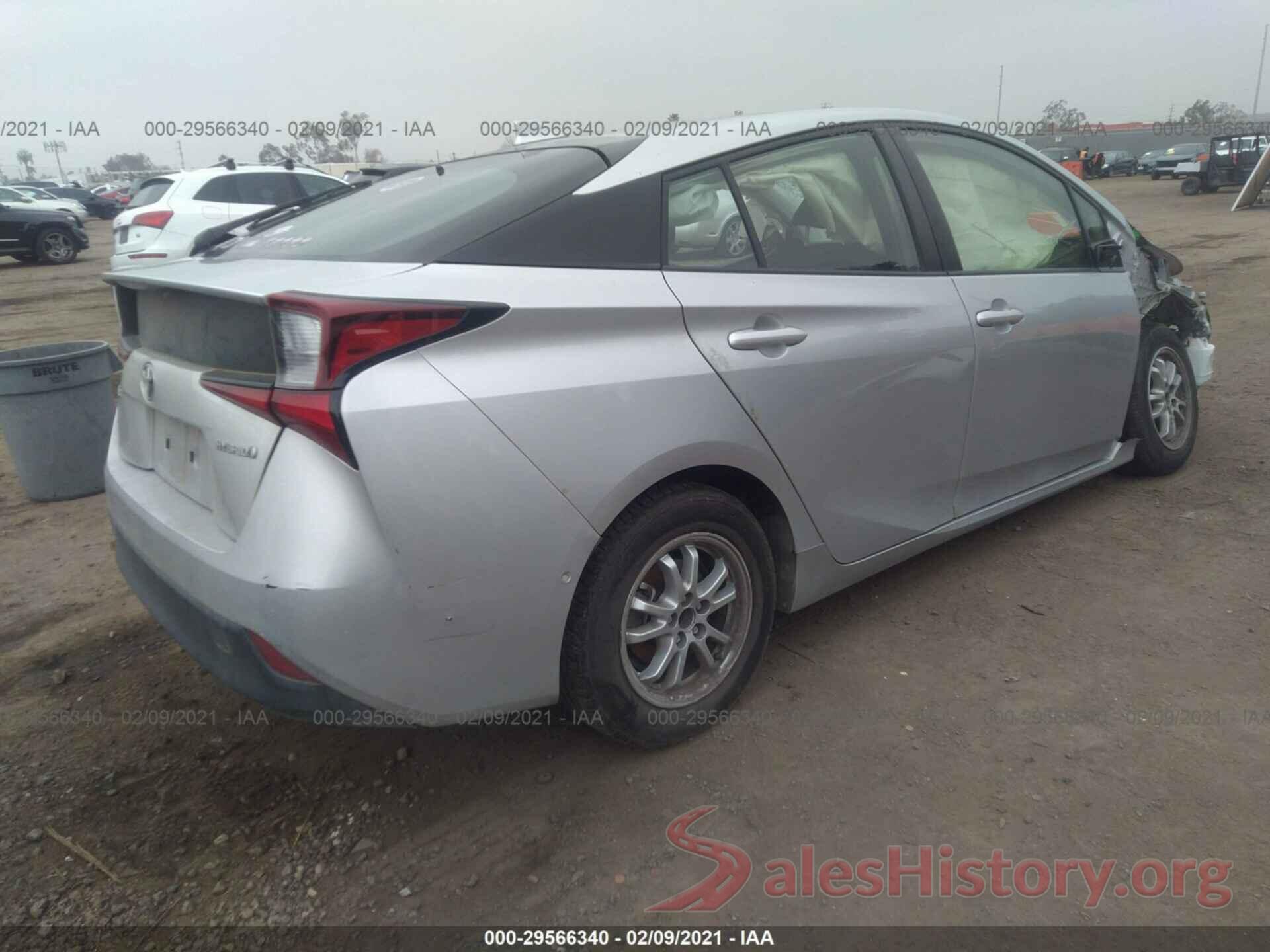 JTDKARFU4K3078626 2019 TOYOTA PRIUS