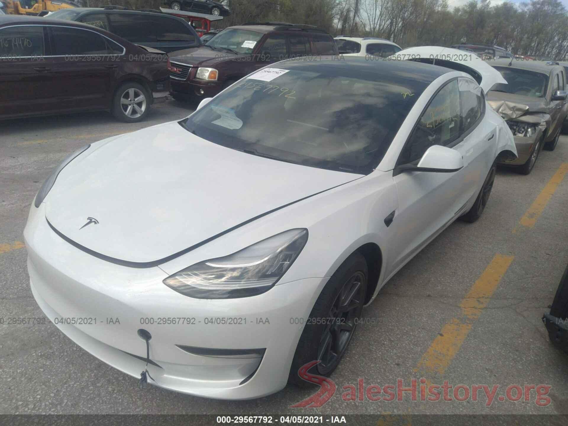 5YJ3E1EB5LF787189 2020 TESLA MODEL 3