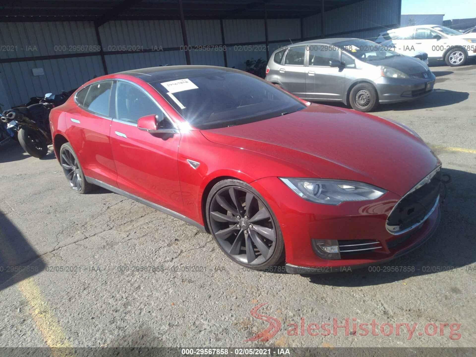 5YJSA1H21FFP70106 2015 TESLA MODEL S