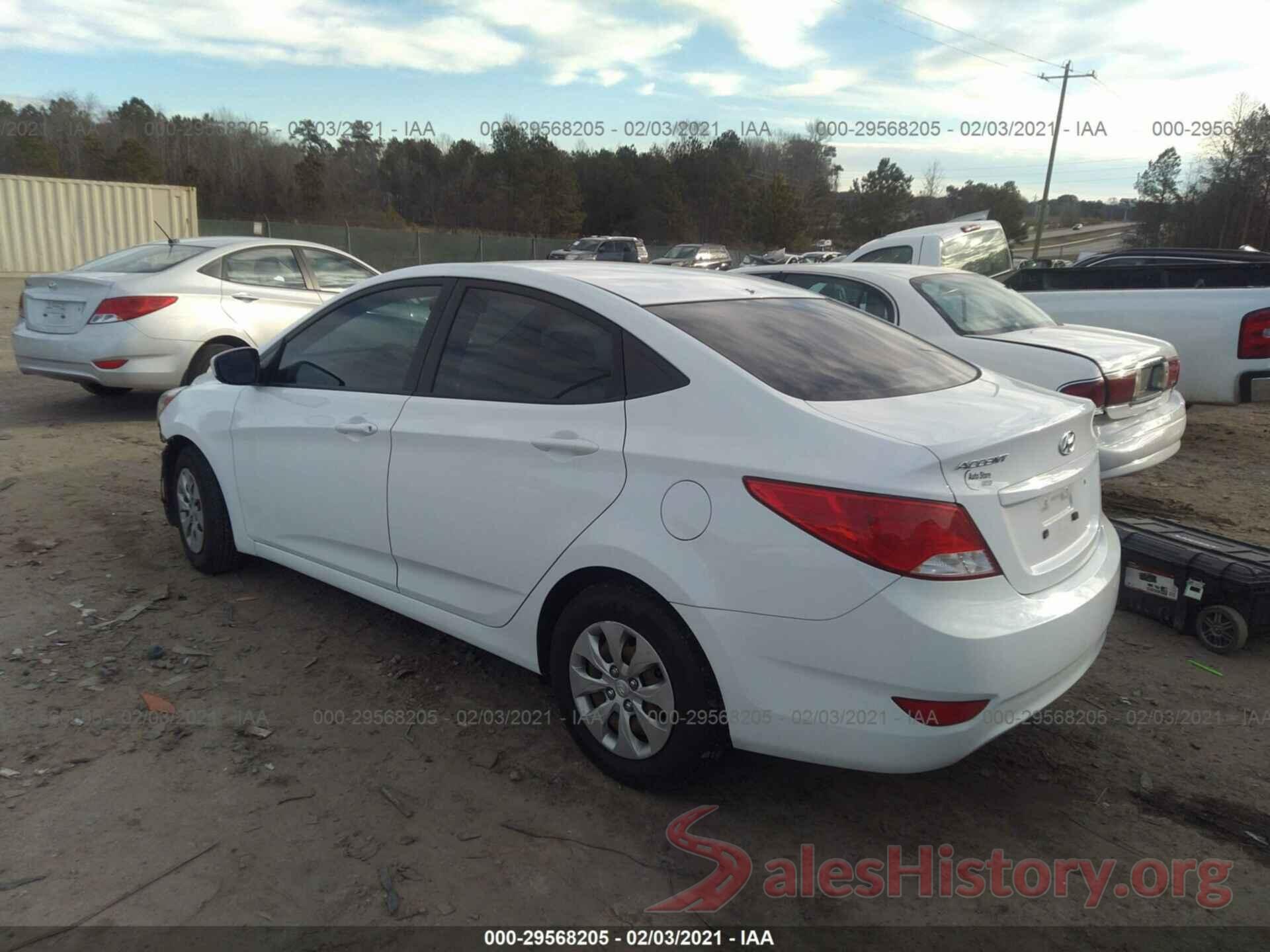 KMHCT4AEXGU030739 2016 HYUNDAI ACCENT