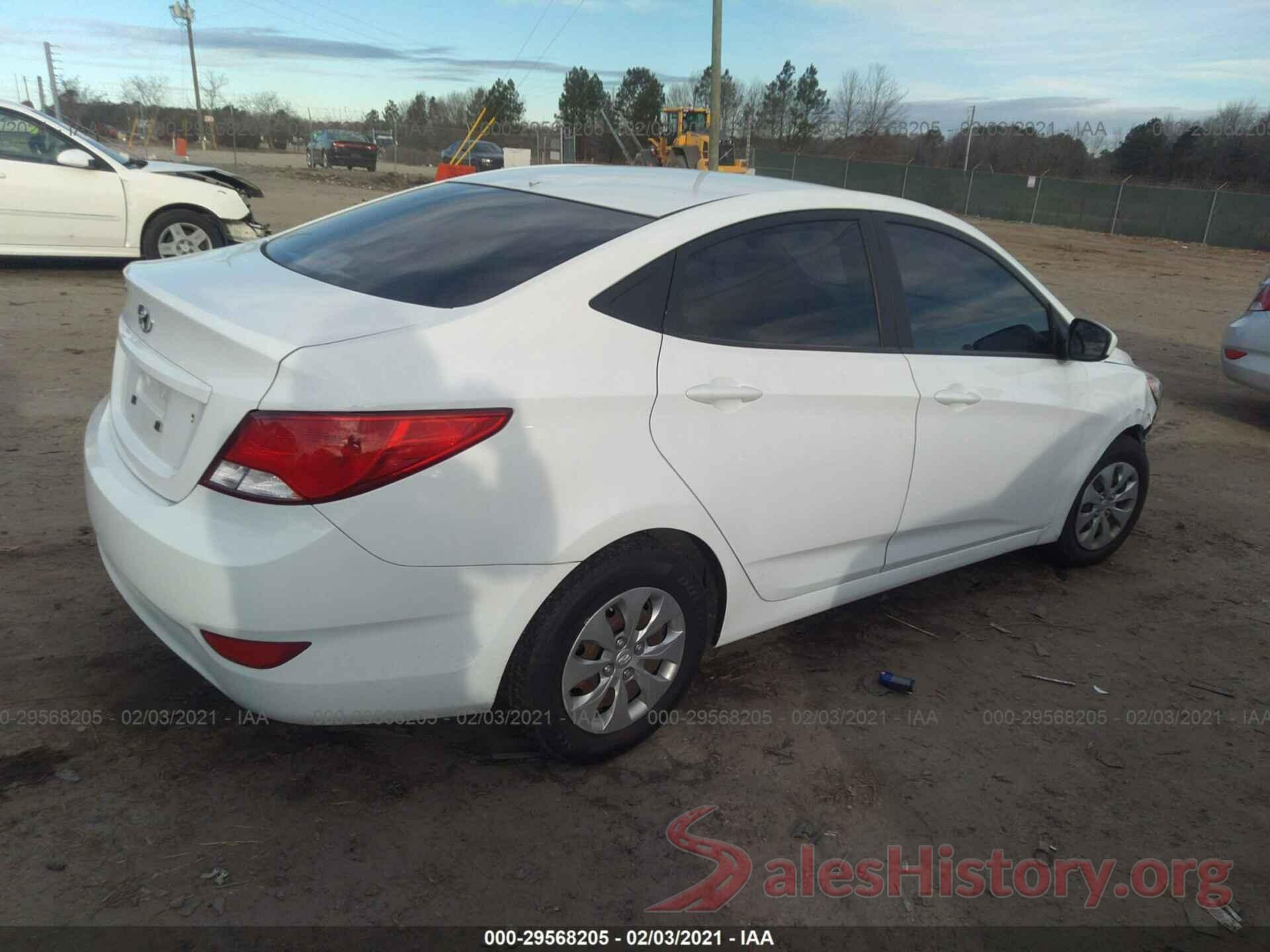 KMHCT4AEXGU030739 2016 HYUNDAI ACCENT