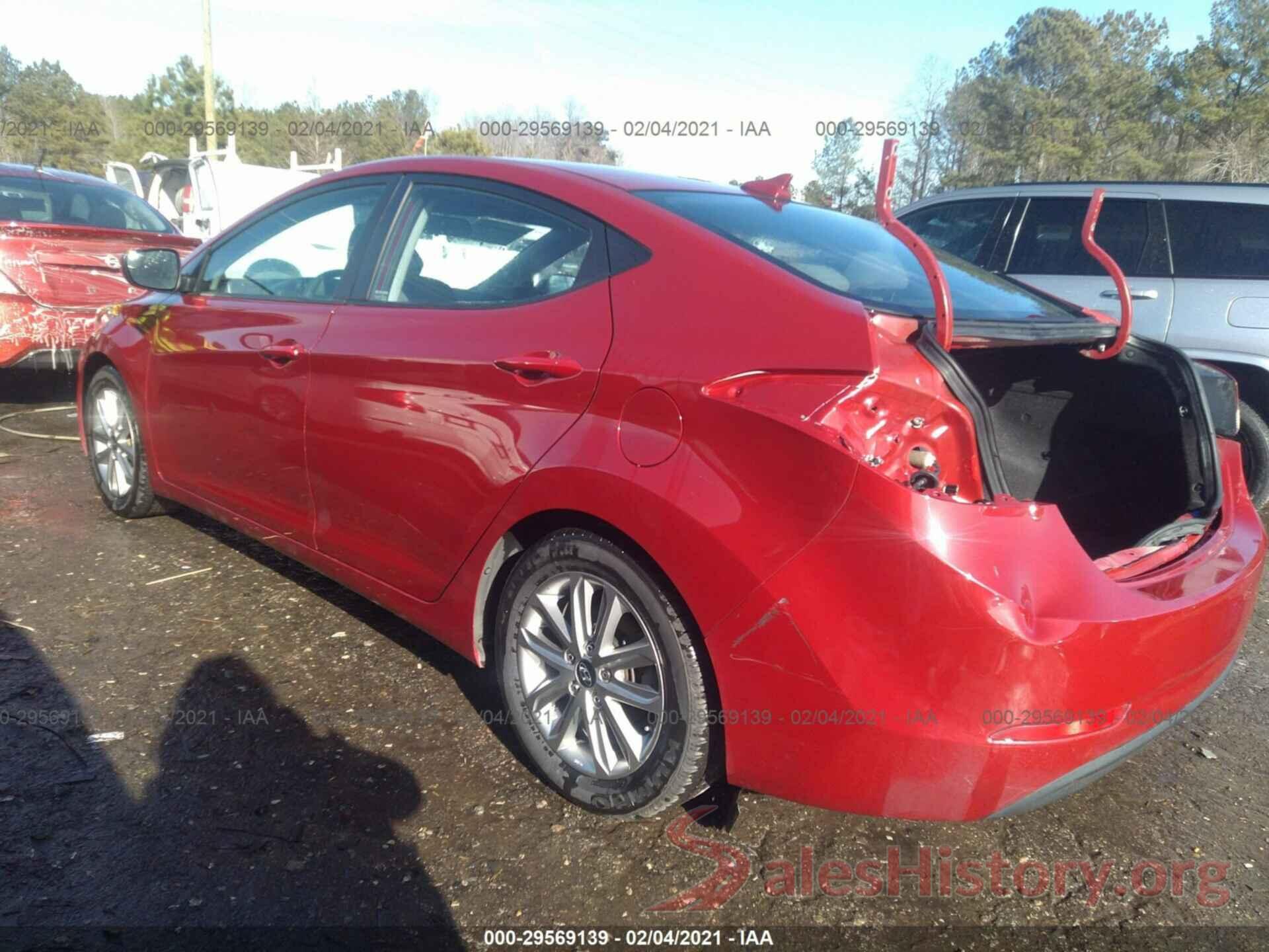 KMHDH4AEXGU623975 2016 HYUNDAI ELANTRA