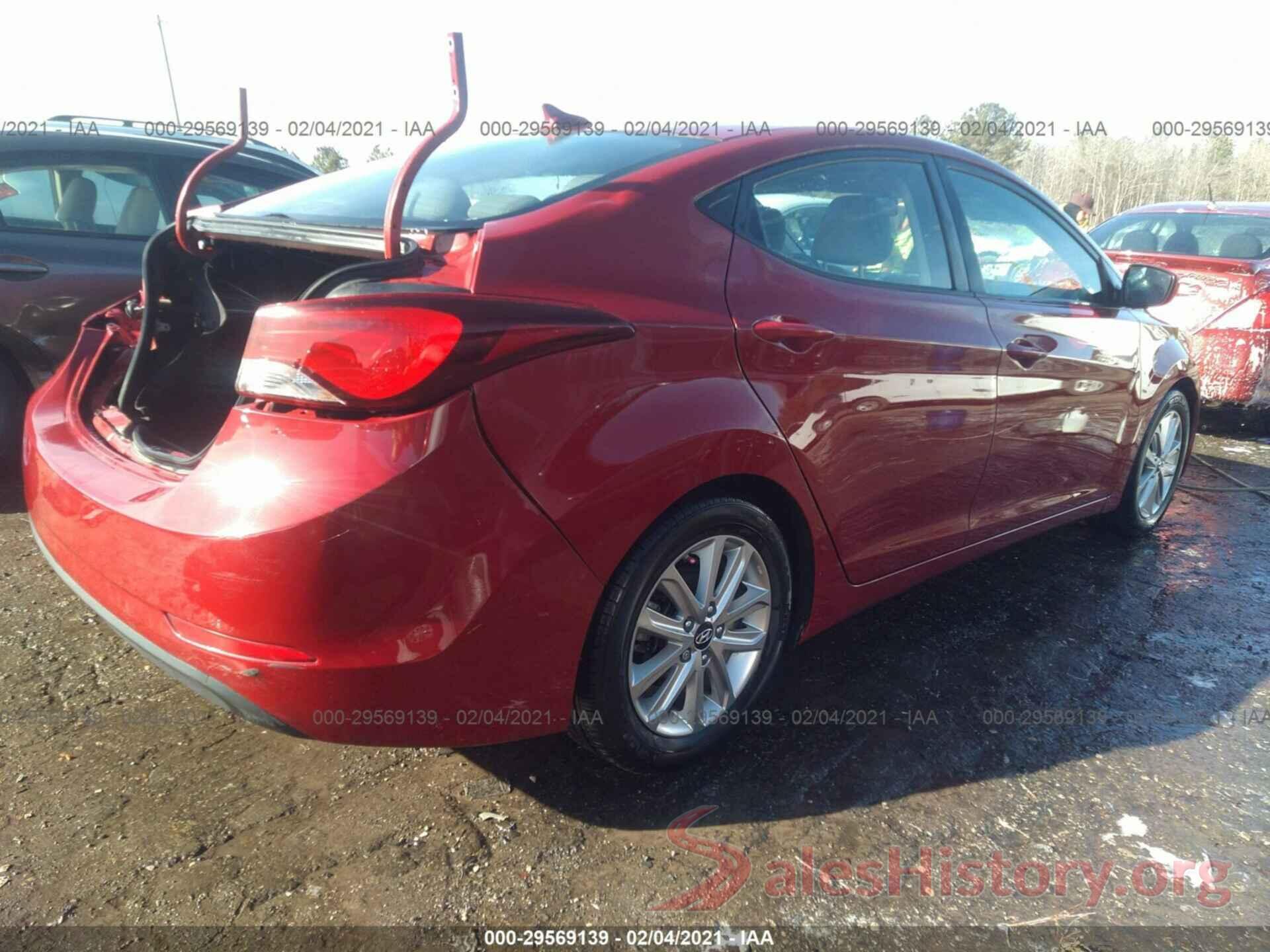 KMHDH4AEXGU623975 2016 HYUNDAI ELANTRA