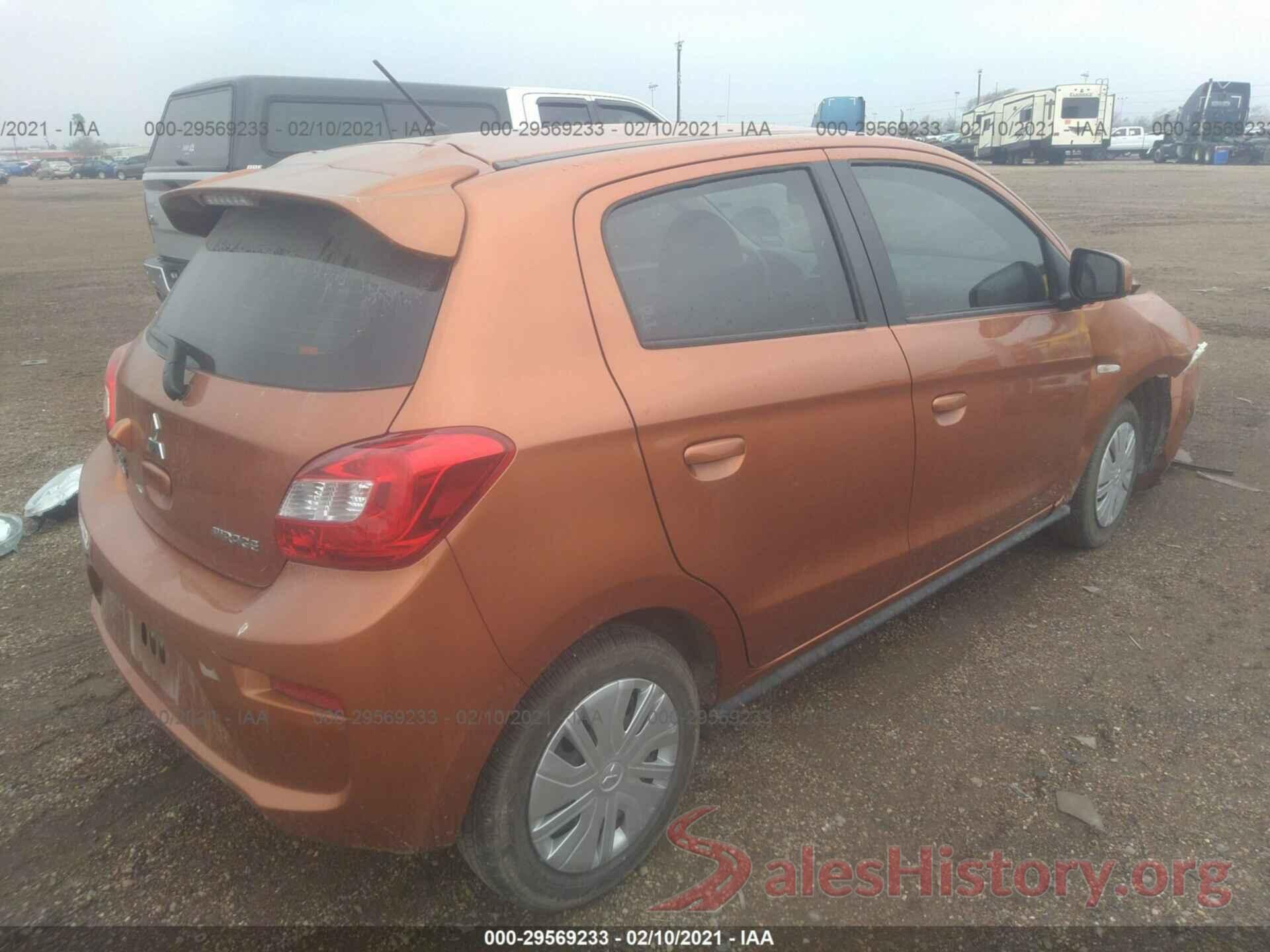 ML32A3HJ9KH010599 2019 MITSUBISHI MIRAGE