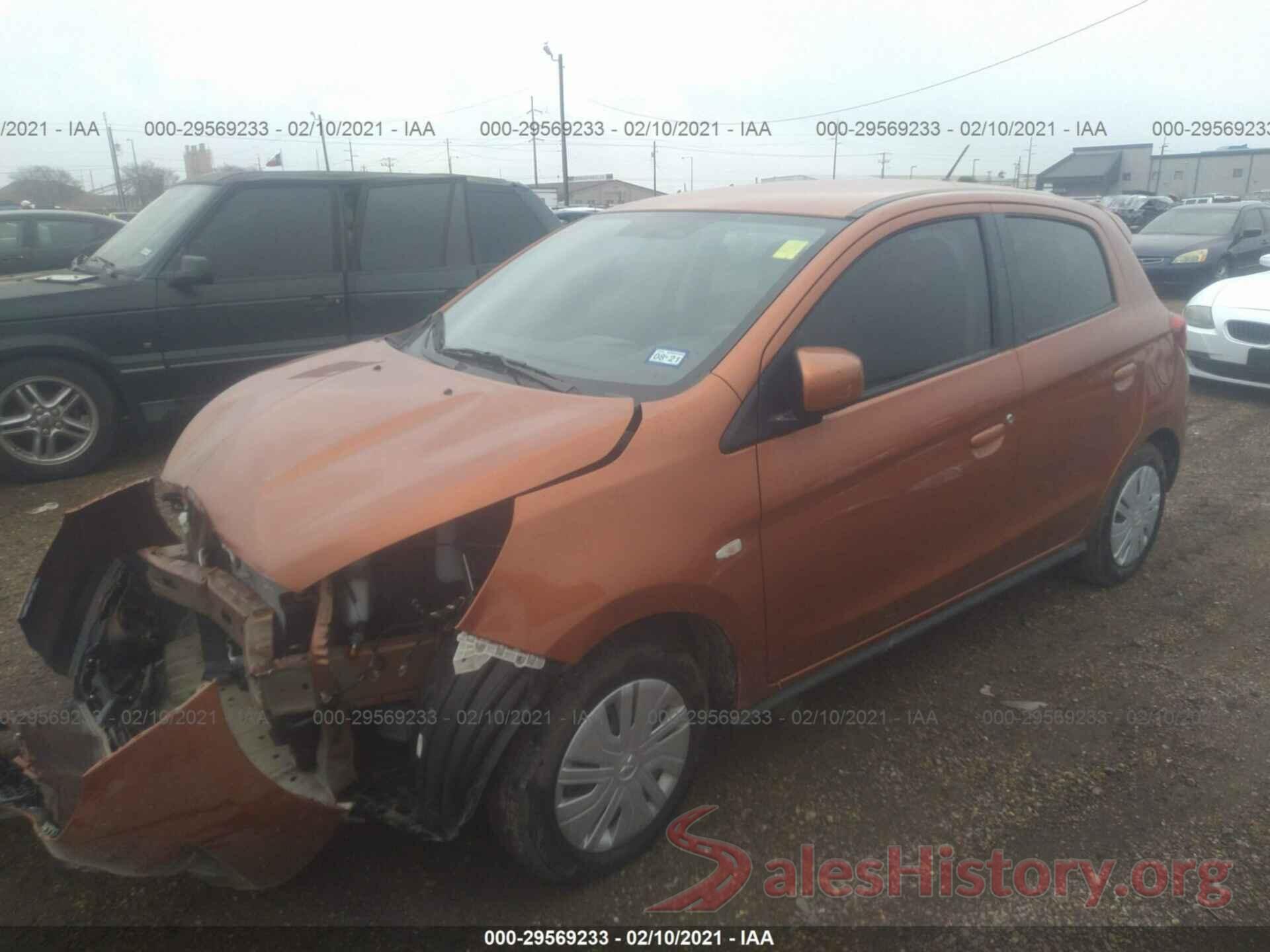 ML32A3HJ9KH010599 2019 MITSUBISHI MIRAGE